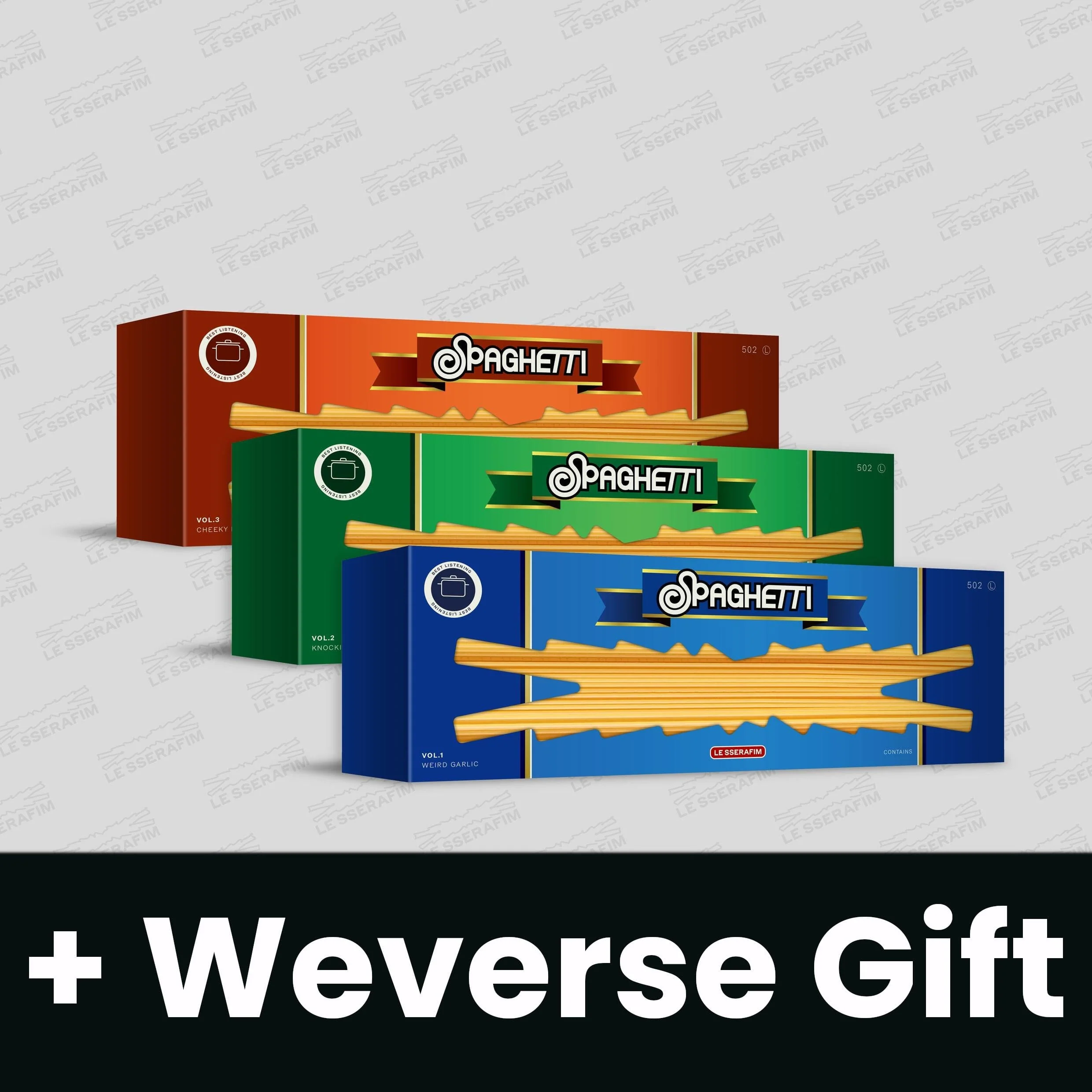 LE SSERAFIM - SPAGHETTI + Weverse Gift