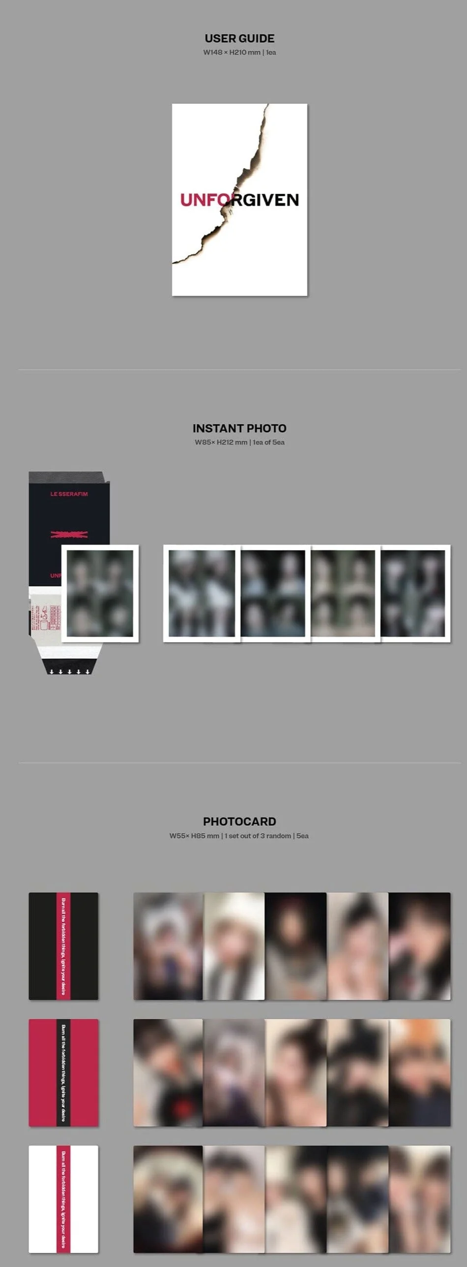 LE SSERAFIM - UNFORGIVEN (Weverse Album Ver.) - Image 3