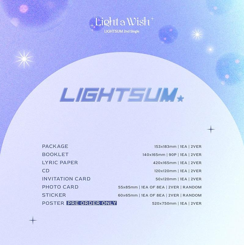 Lightsum - Light A Wish (2nd Single Album) - Image 2