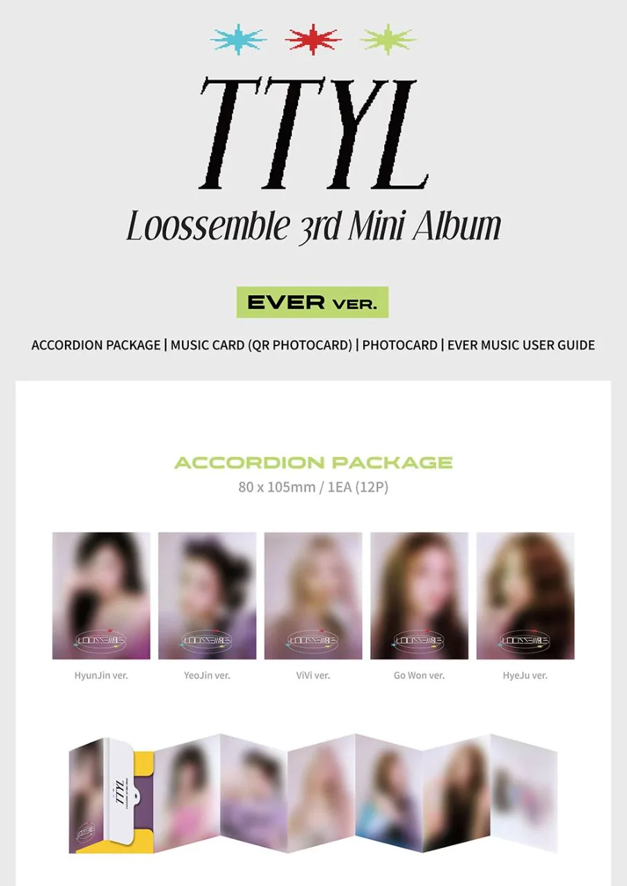 LOOSSEMBLE - TTYL (3RD MINI ALBUM) EVER VER. - Image 2