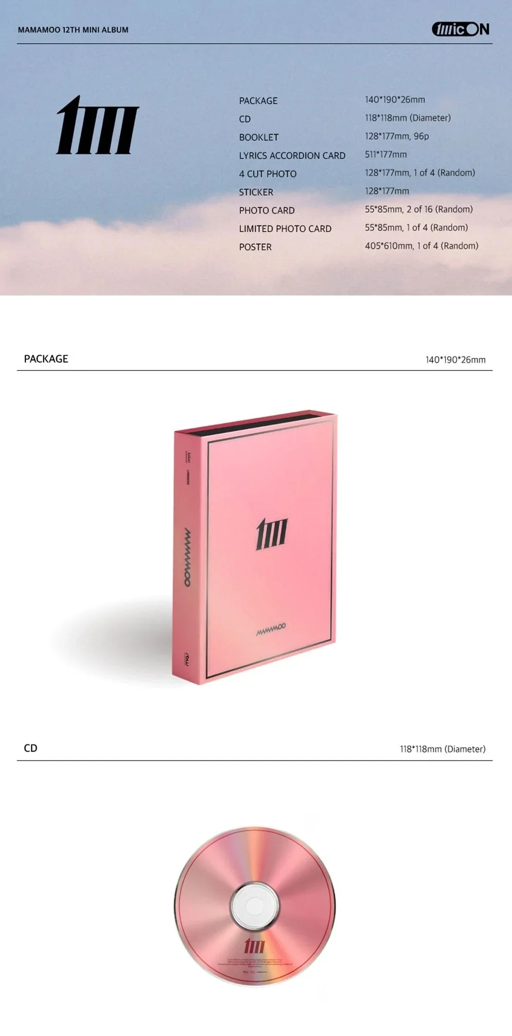 MAMAMOO - MIC ON MAIN VER. (12TH MINI ALBUM) - Image 2