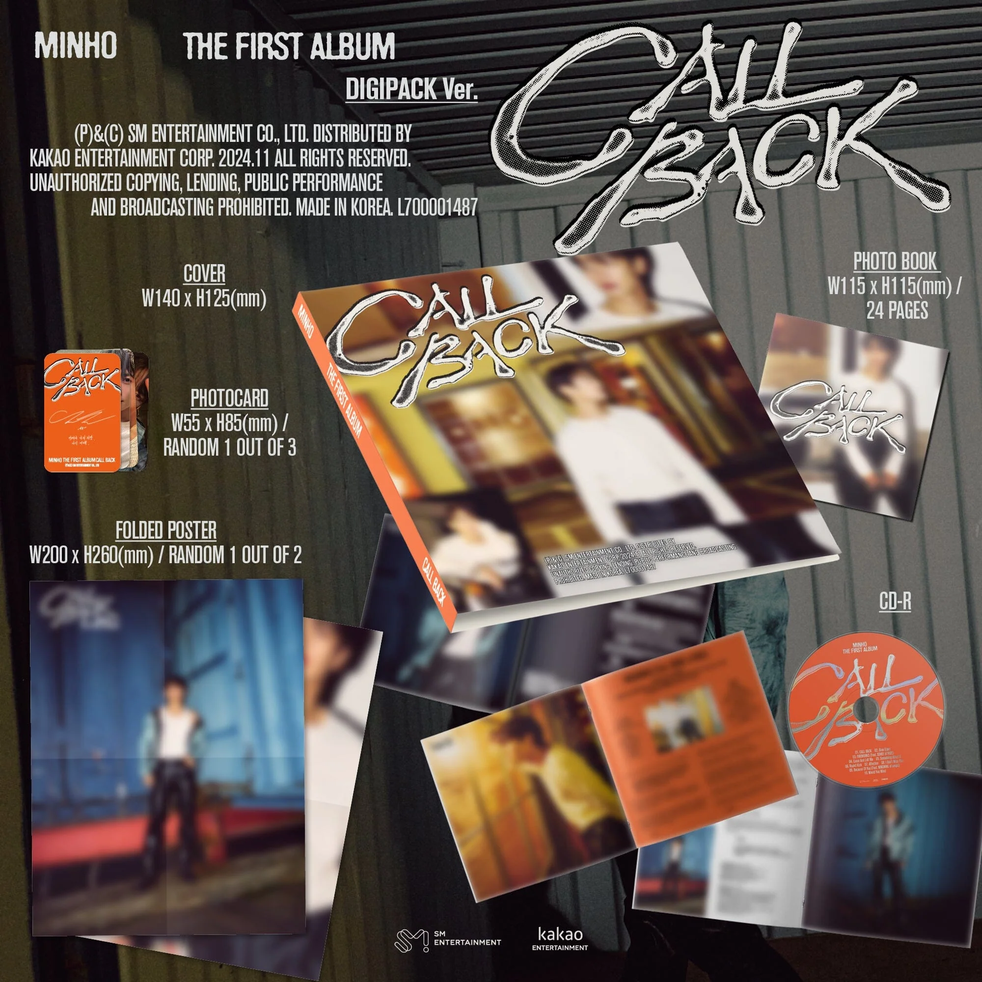 MINHO (SHINEE) - CALL BACK (DIGIPACK VER.) - Image 2