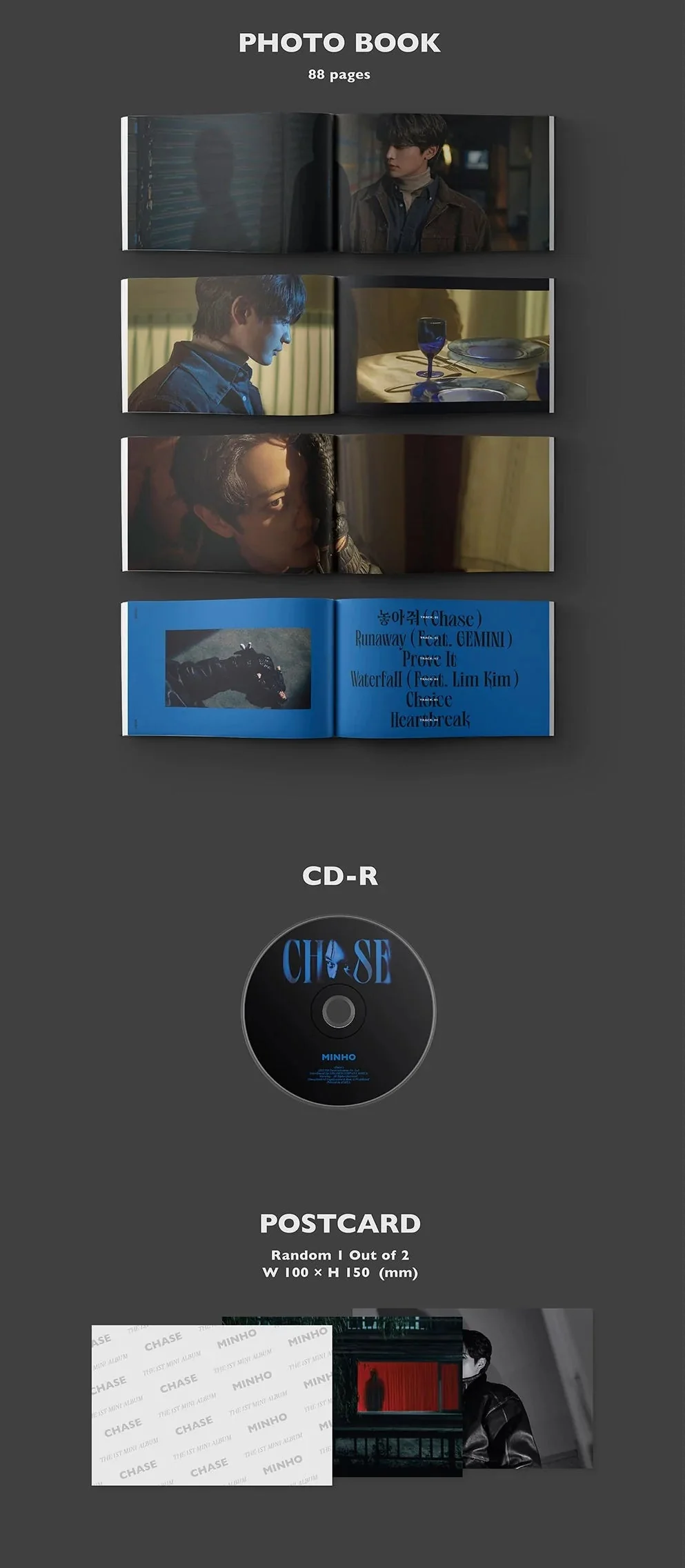 MINHO (SHINEE) - CHASE Photobook Ver. (1ST MINI ALBUM) - Image 3