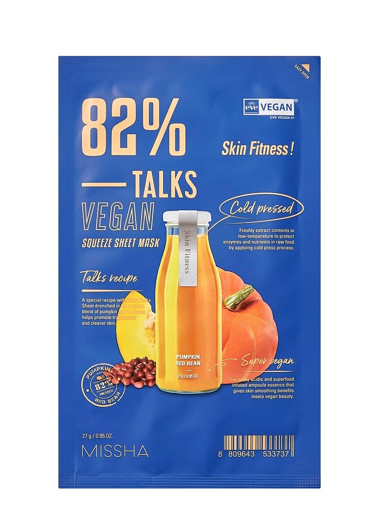 MISSHA - Talks Vegan Squeeze Sheet Mask Skin Fitness