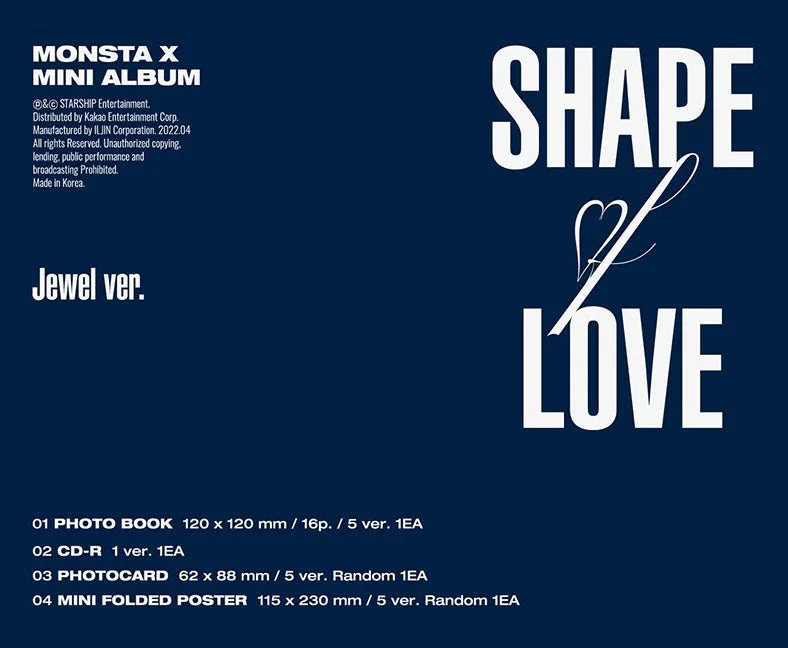 MONSTA X - 11th mini [SHAPE of LOVE] Jewel Ver. - Image 2