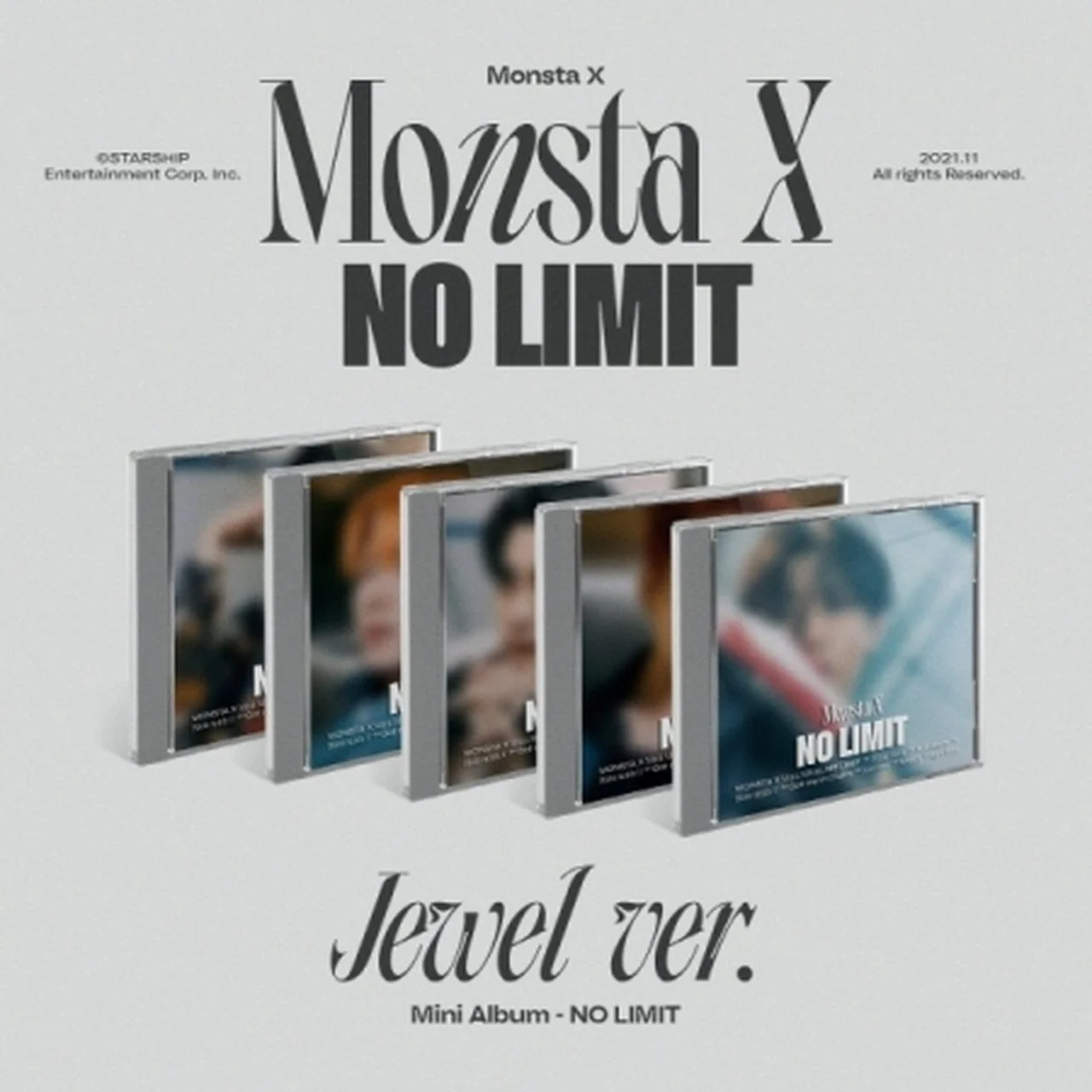Monsta X - [NO LIMIT] jewel Ver. (10th Mini)