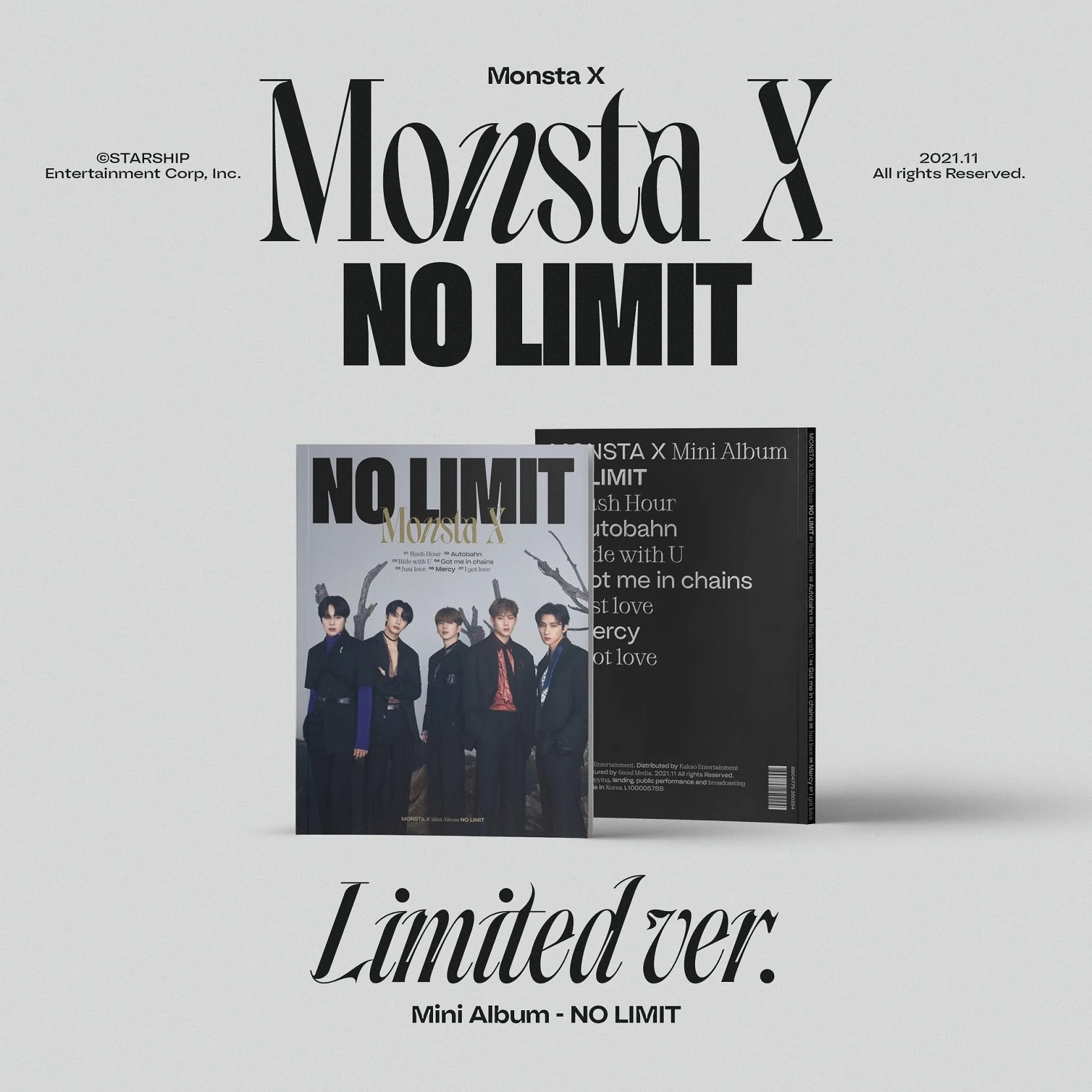 MONSTA X - NO LIMIT (Limited Ver.)