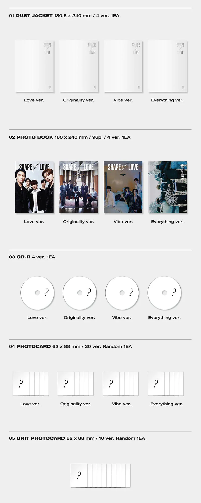 MONSTA X - [SHAPE OF LOVE] (11th Mini Album) - Image 3