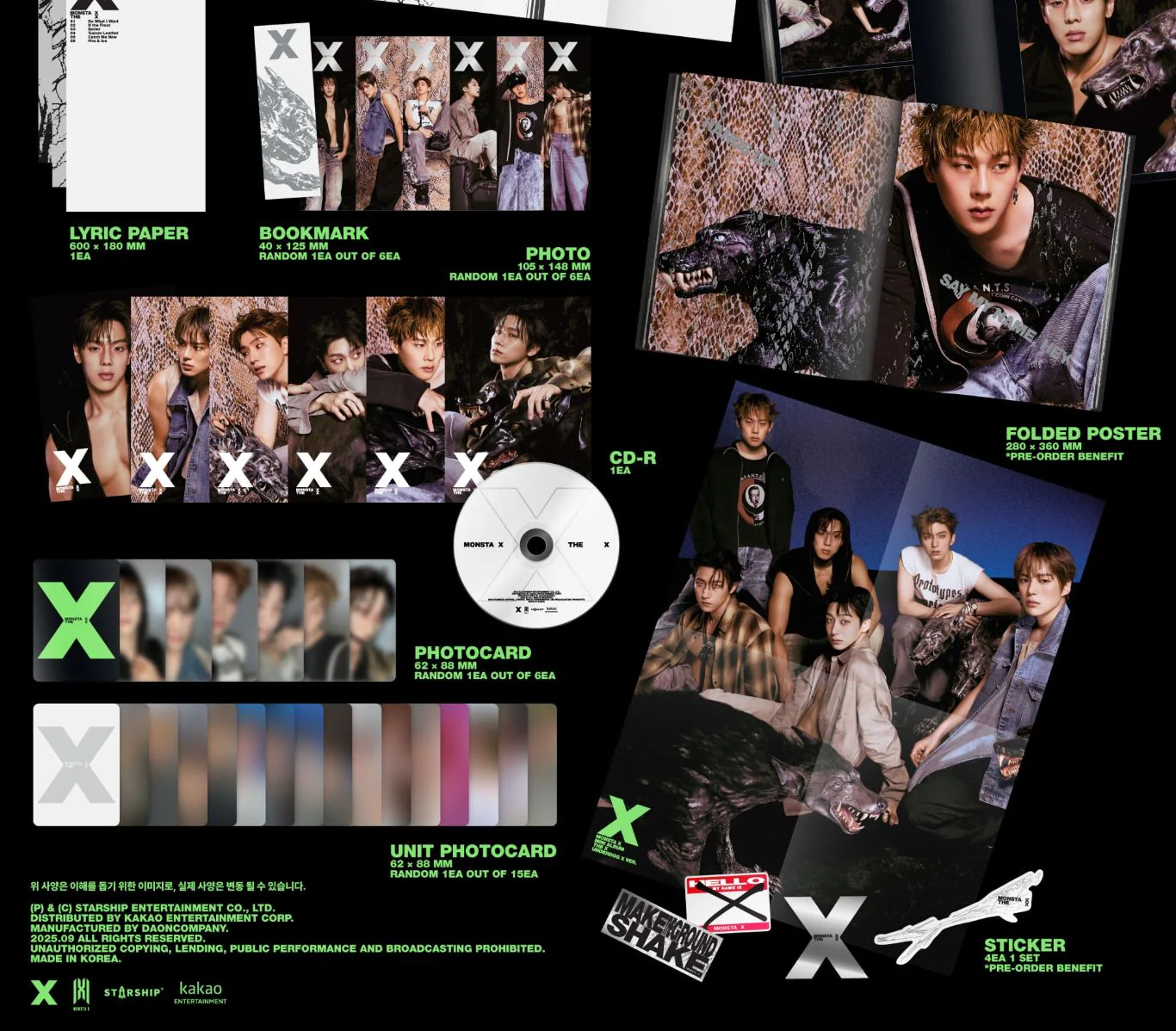 MONSTA X - THE X + Apple Music Photocard - Image 5