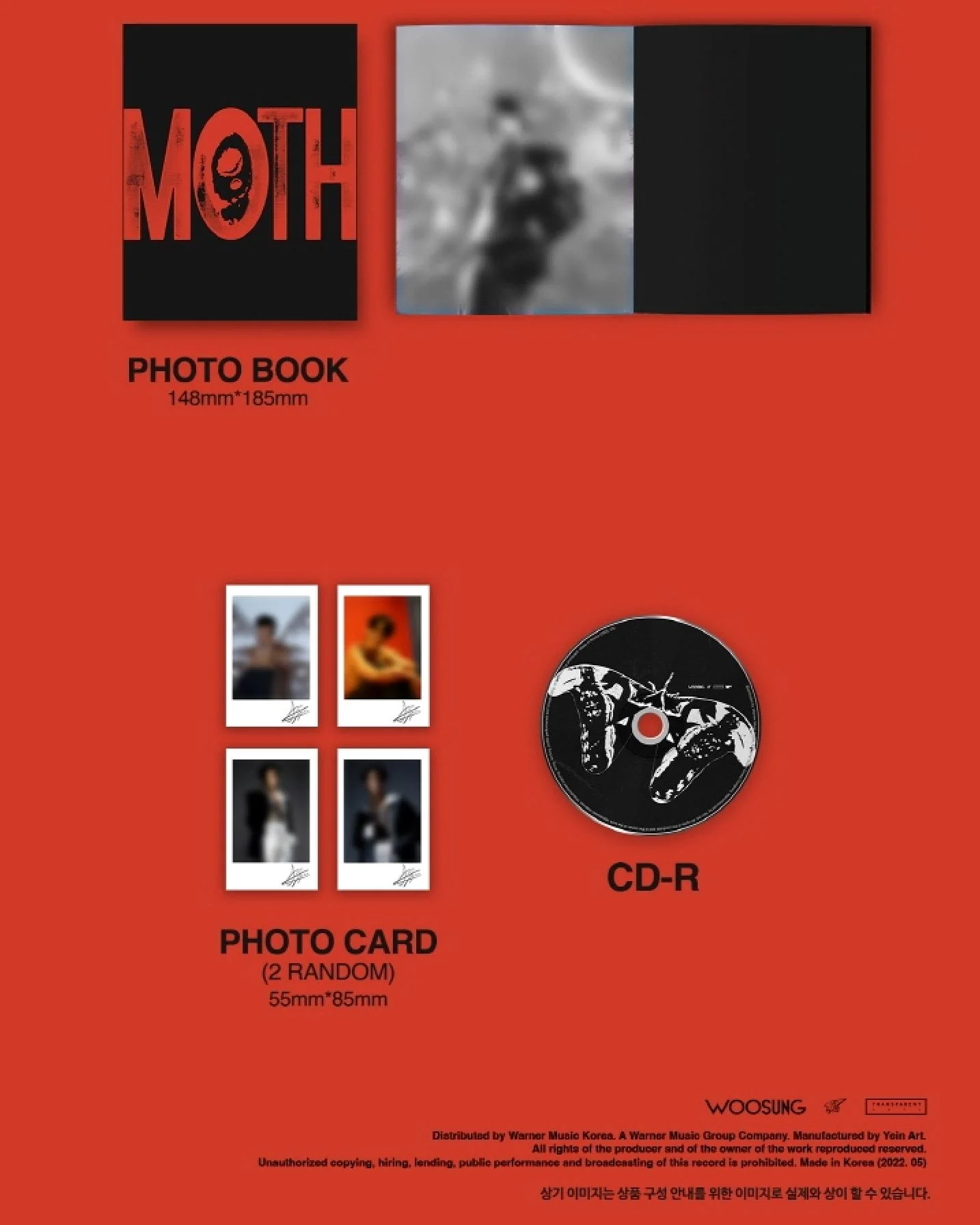 WOOSUNG (THE ROSE) - MOTH (MINI ALBUM) - Image 3