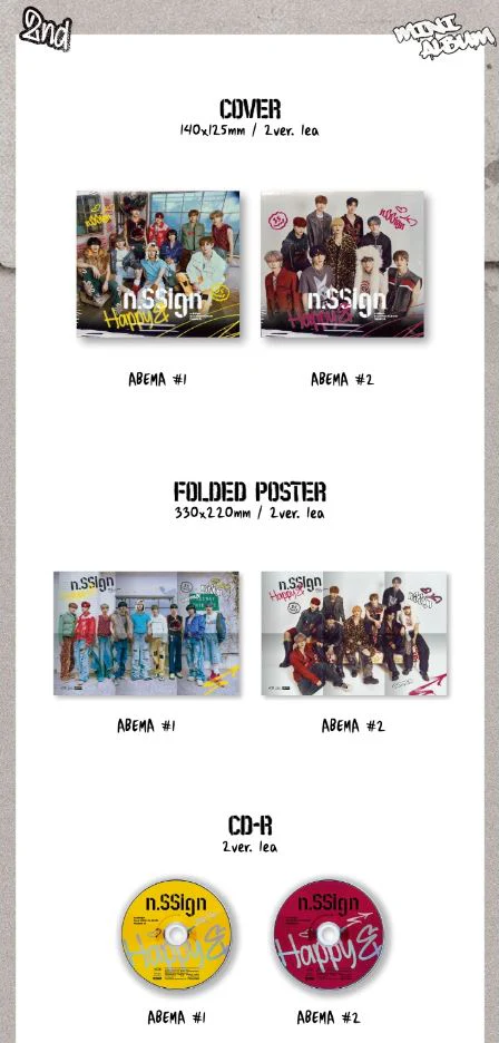 N.SSIGN - HAPPY & (2ND MINI ALBUM) ABEMA VER. - Image 3