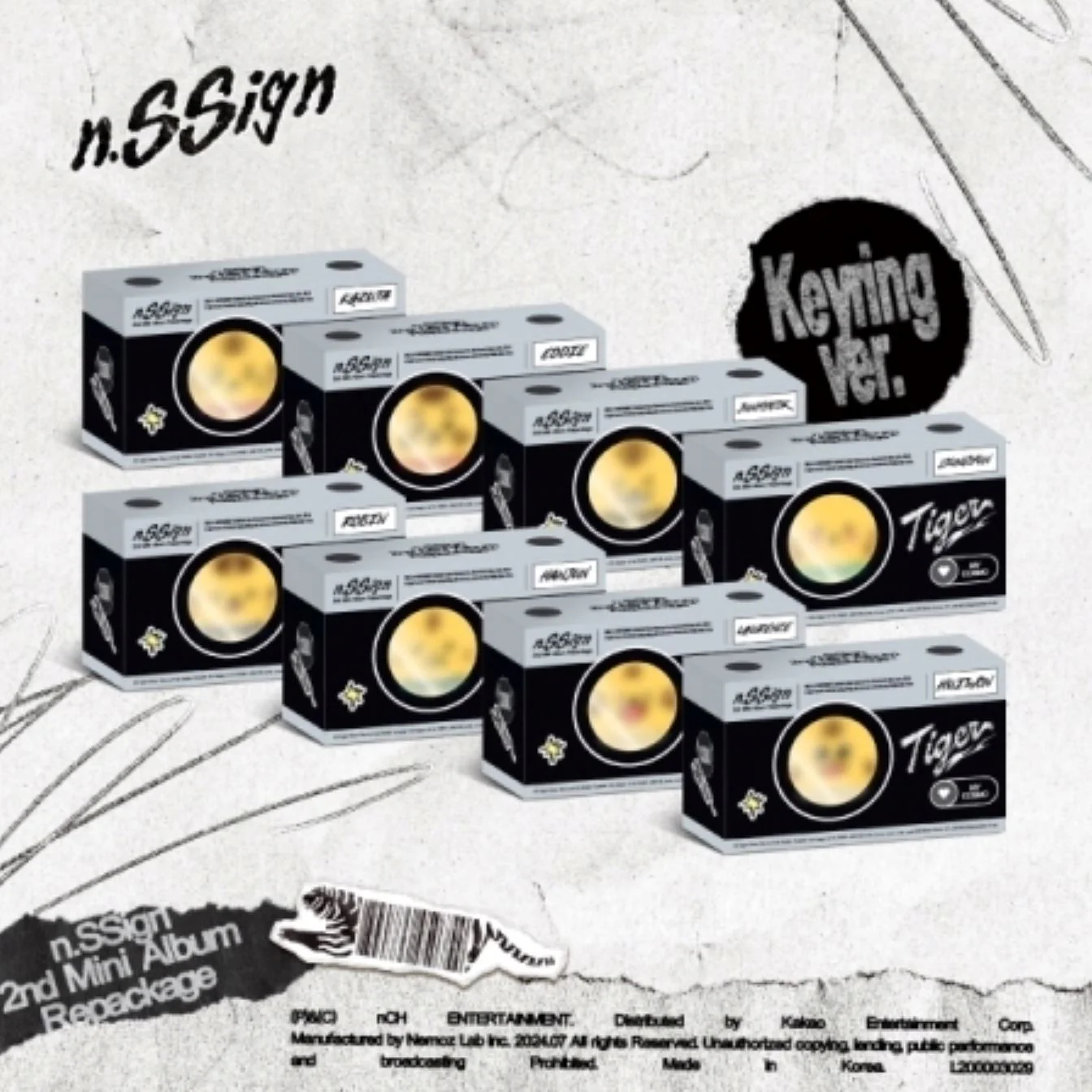N.SSIGN - TIGER (2ND MINI ALBUM REPACKAGE) NFC KEYRING VER. (LIMITED)