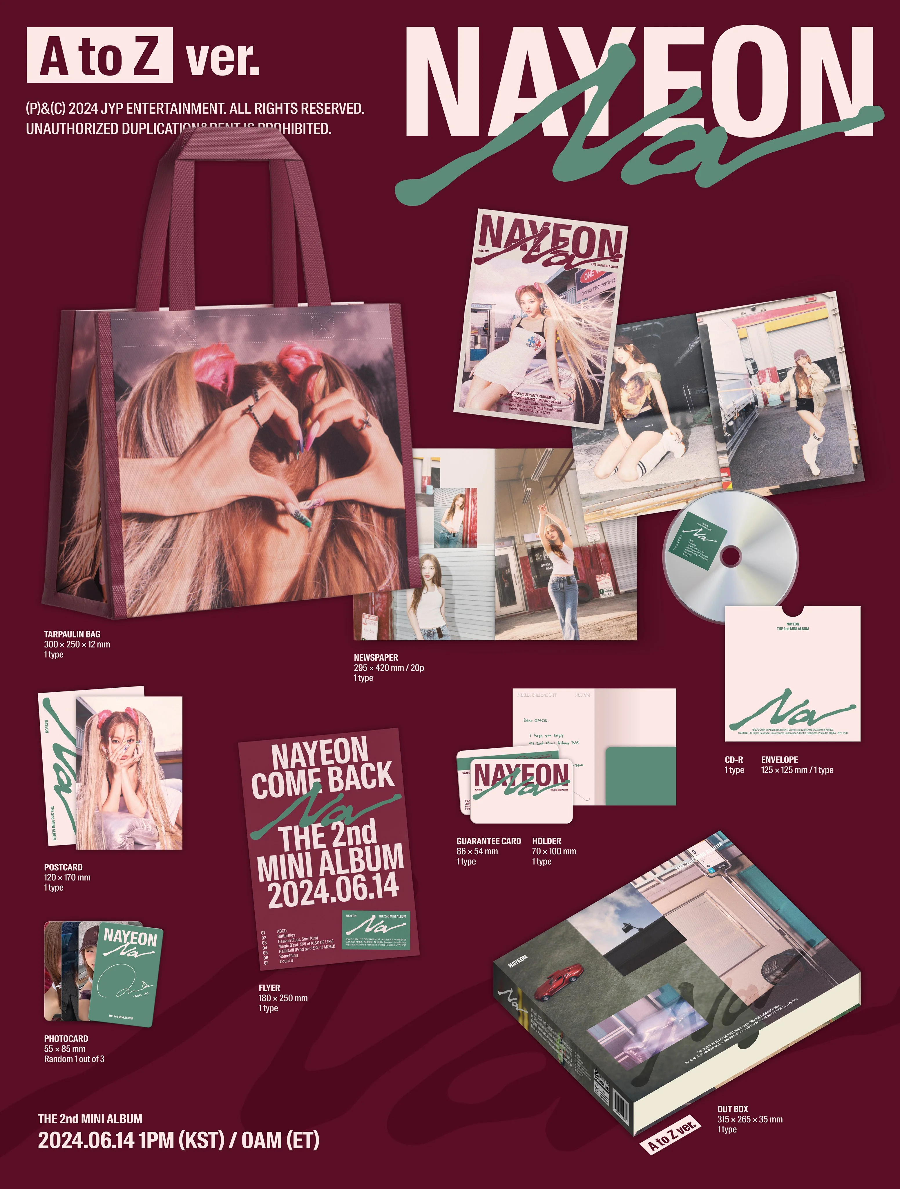 NAYEON (TWICE) - NA (THE 2ND MINI ALBUM) A TO Z VER. - Image 2