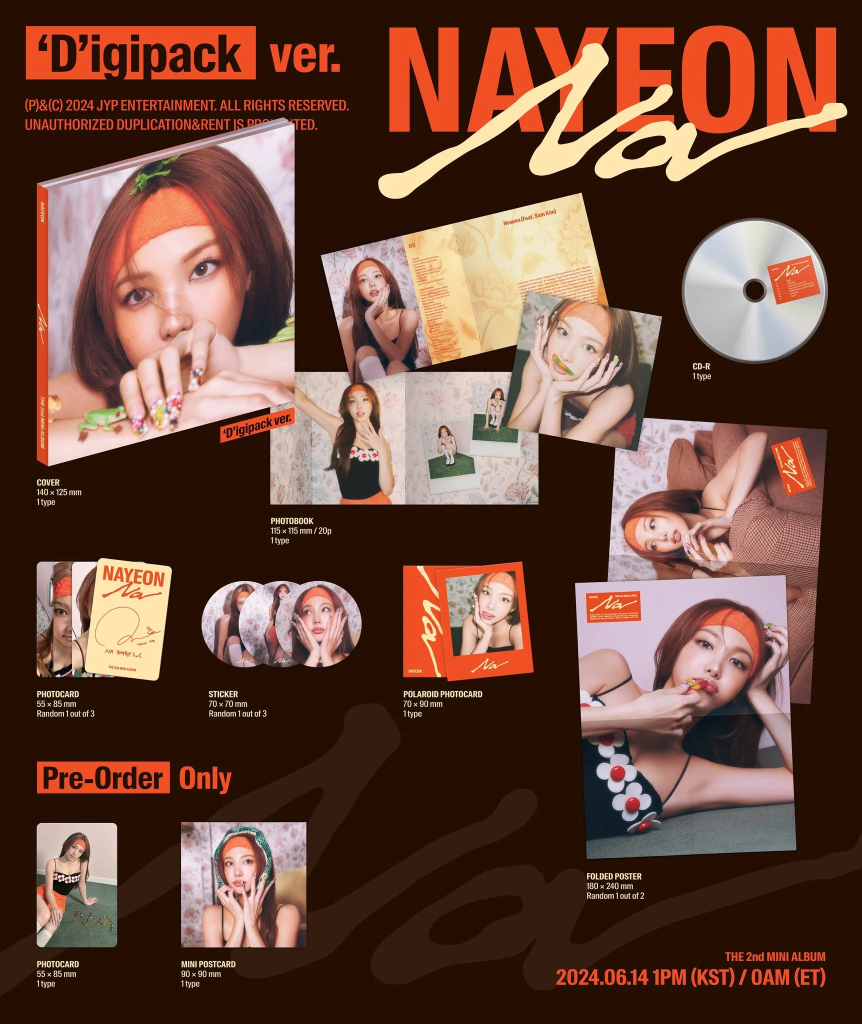 NAYEON (TWICE) - NA (THE 2ND MINI ALBUM) DIGIPACK VER. - Image 2