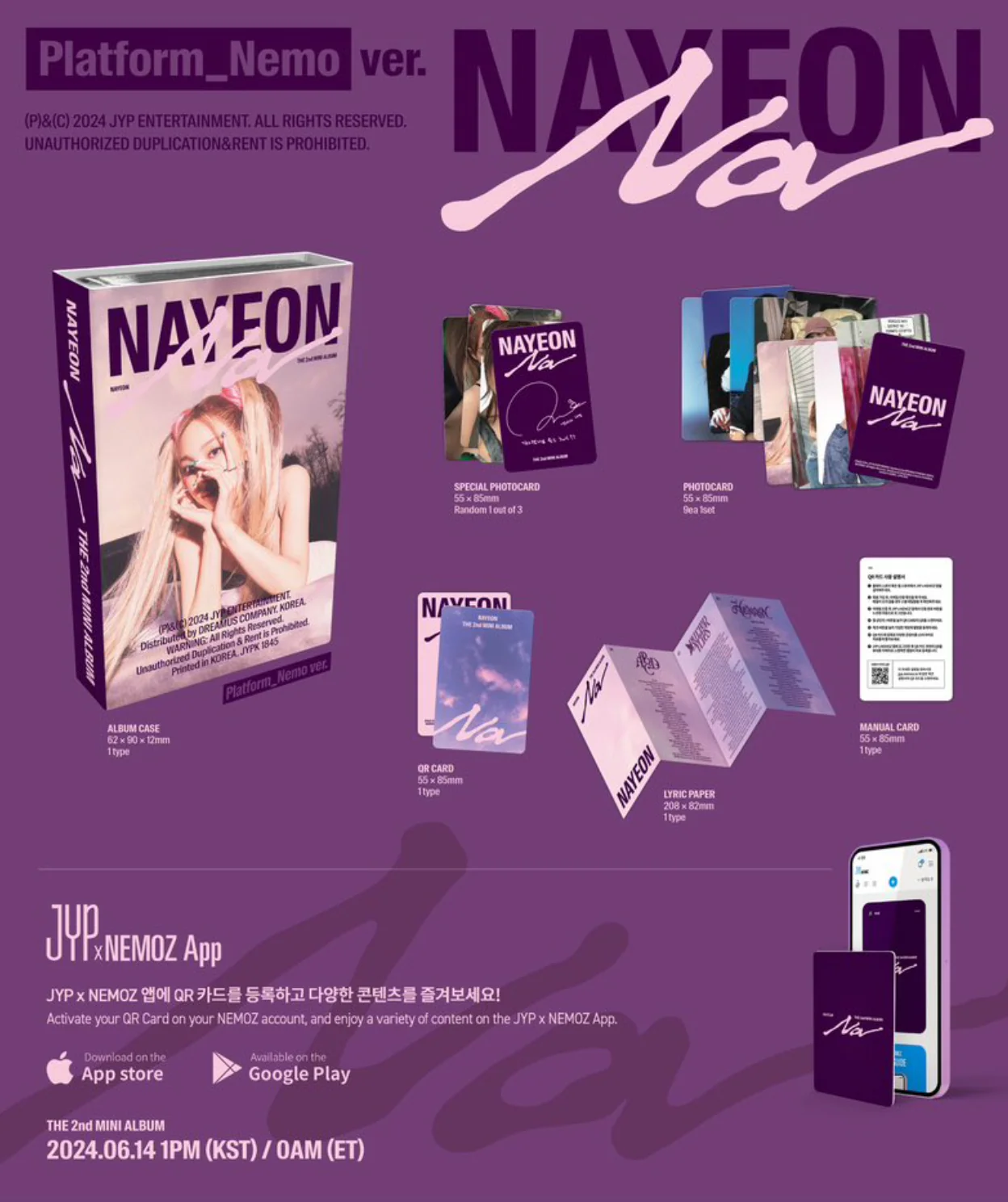 NAYEON (TWICE) - NA (THE 2ND MINI ALBUM) PLATFORM NEMO VER. - Image 2