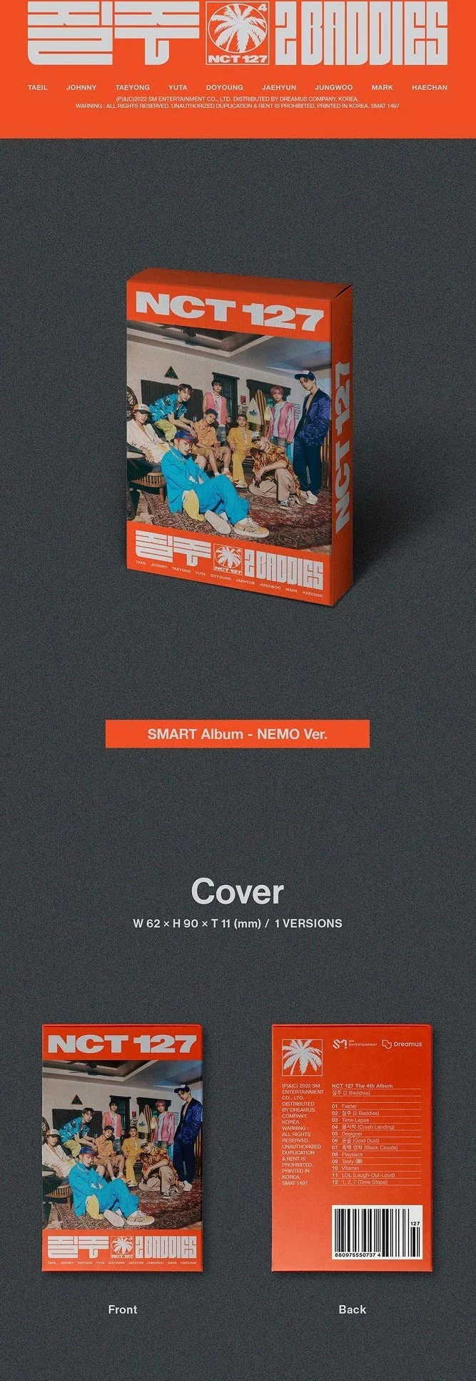 NCT 127 - 질주 2 Baddies (Nemo / SMC Ver.) - Image 2