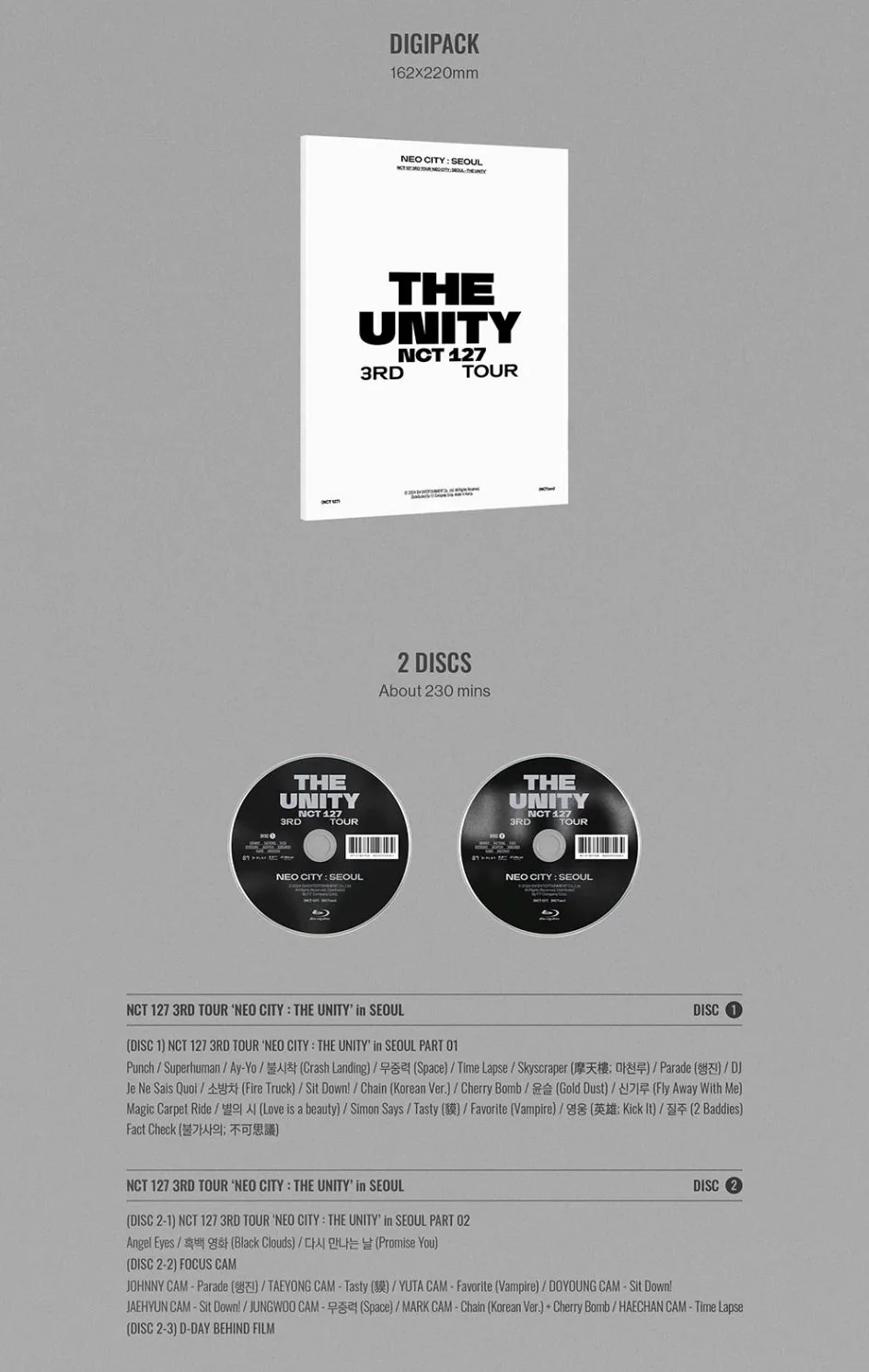NCT 127 - 3RD TOUR 'THE UNITY' NEO CITY : SEOUL (DVD/ BLU-RAY/ DIGITAL CODE) - Image 10
