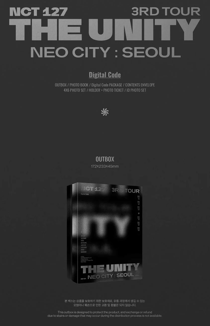 NCT 127 - 3RD TOUR 'THE UNITY' NEO CITY : SEOUL (DVD/ BLU-RAY/ DIGITAL CODE) - Image 14
