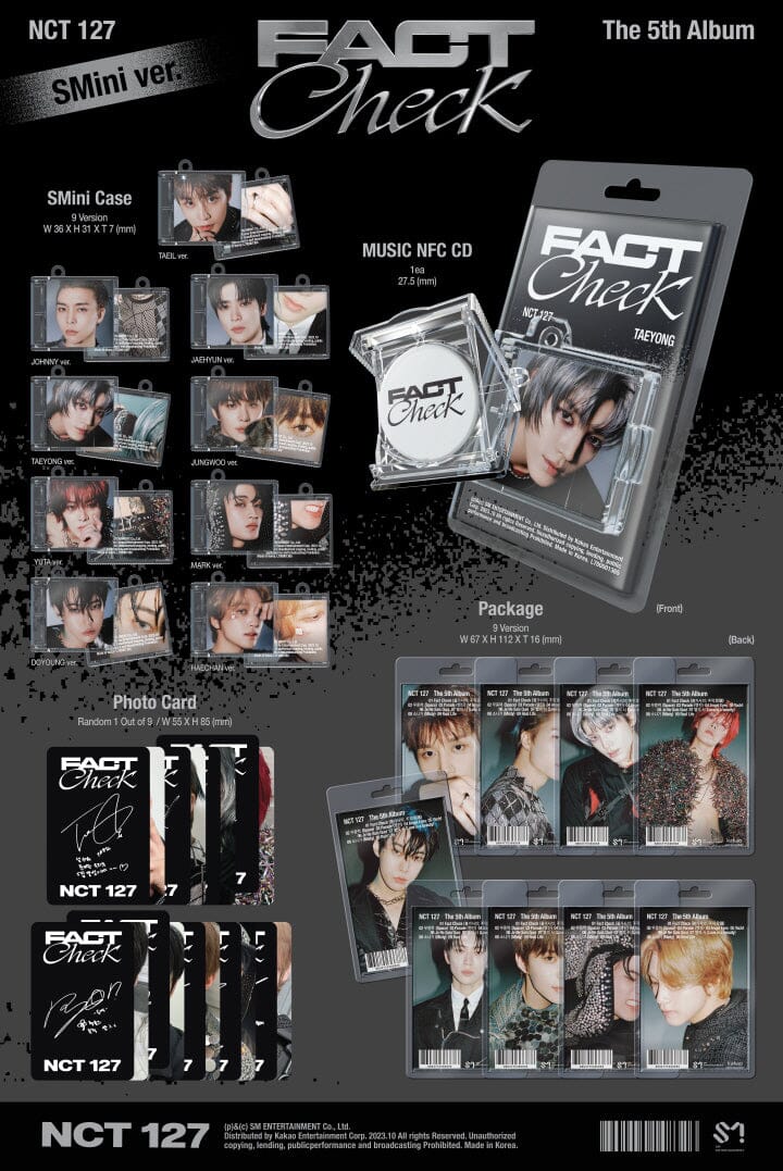 NCT 127 - FACT CHECK (THE 5TH ALBUM) SMINI VER. - Image 2