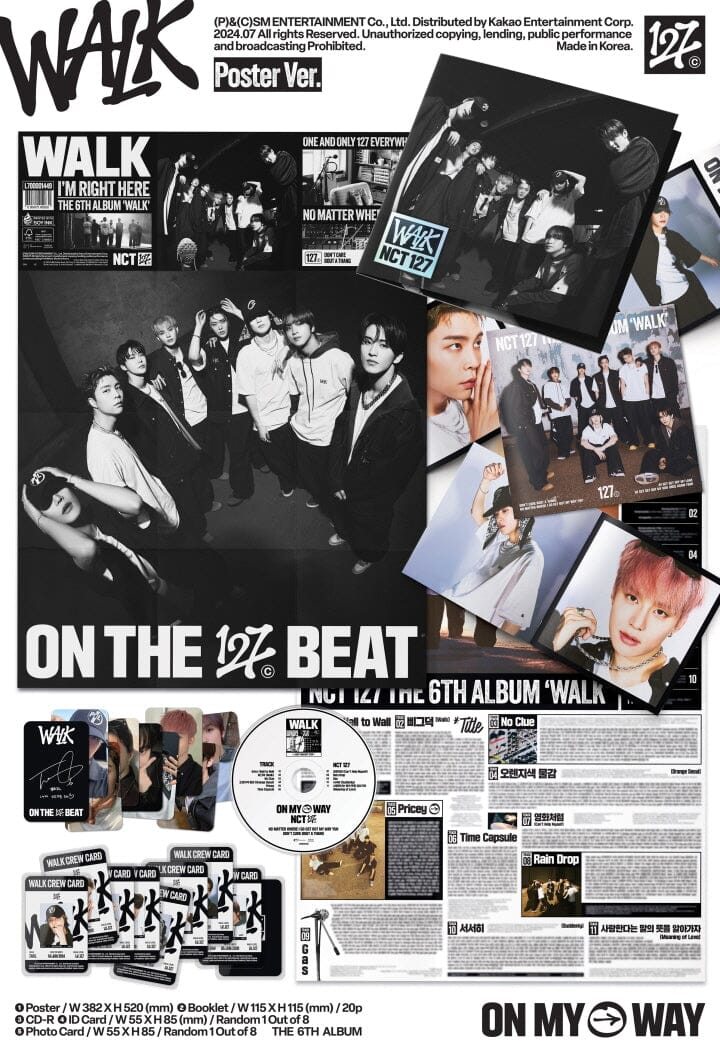 NCT 127 - WALK (THE 6TH ALBUM) POSTER VER. - Image 2