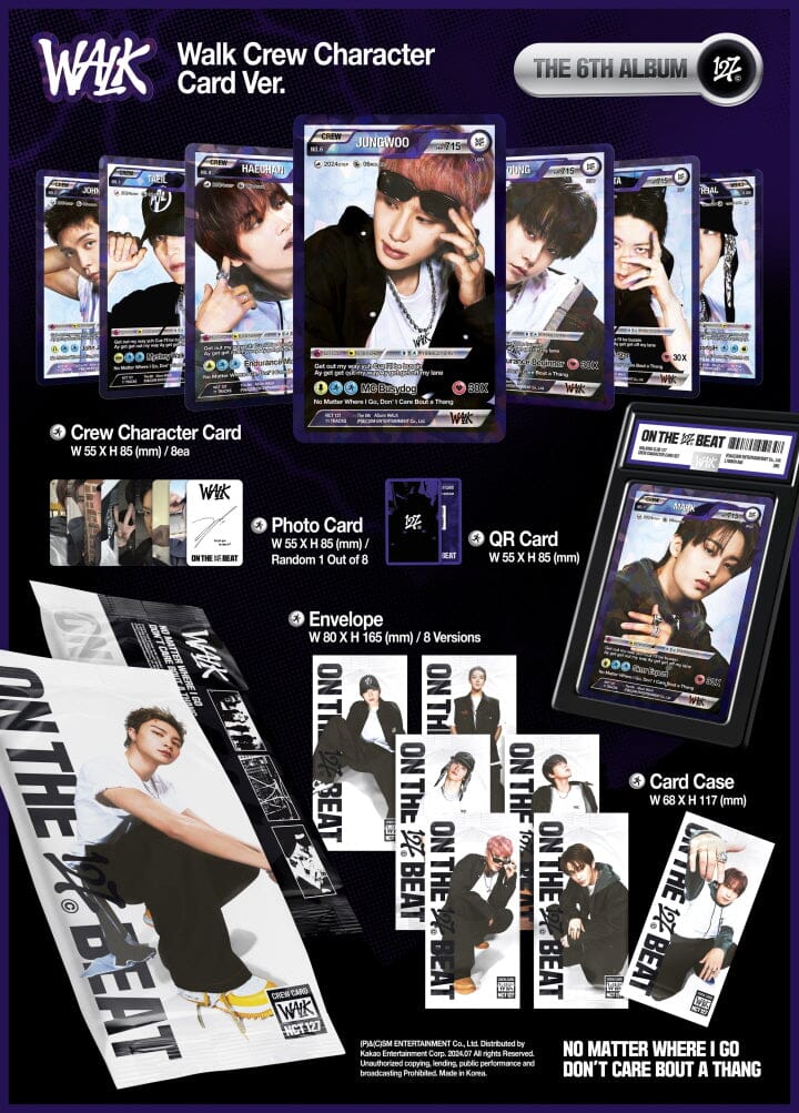 NCT 127 - WALK (THE 6TH ALBUM) WALK CREW CHARACTER CARD VER. - Image 2