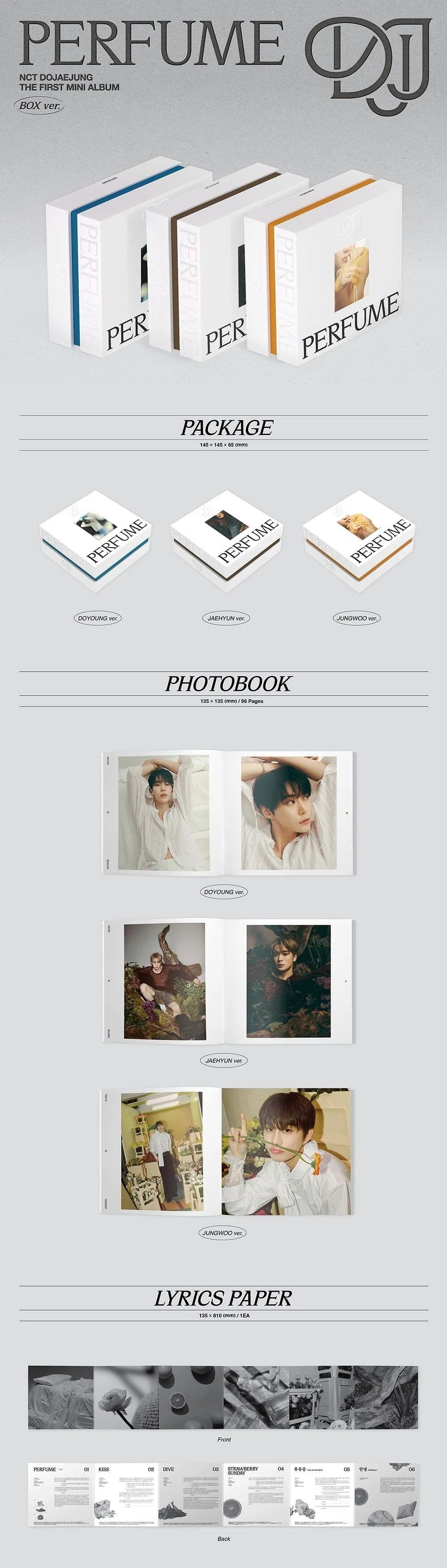 NCT DOJAEJUNG - PERFUME (1ST MINI ALBUM) Box Ver. - Image 2