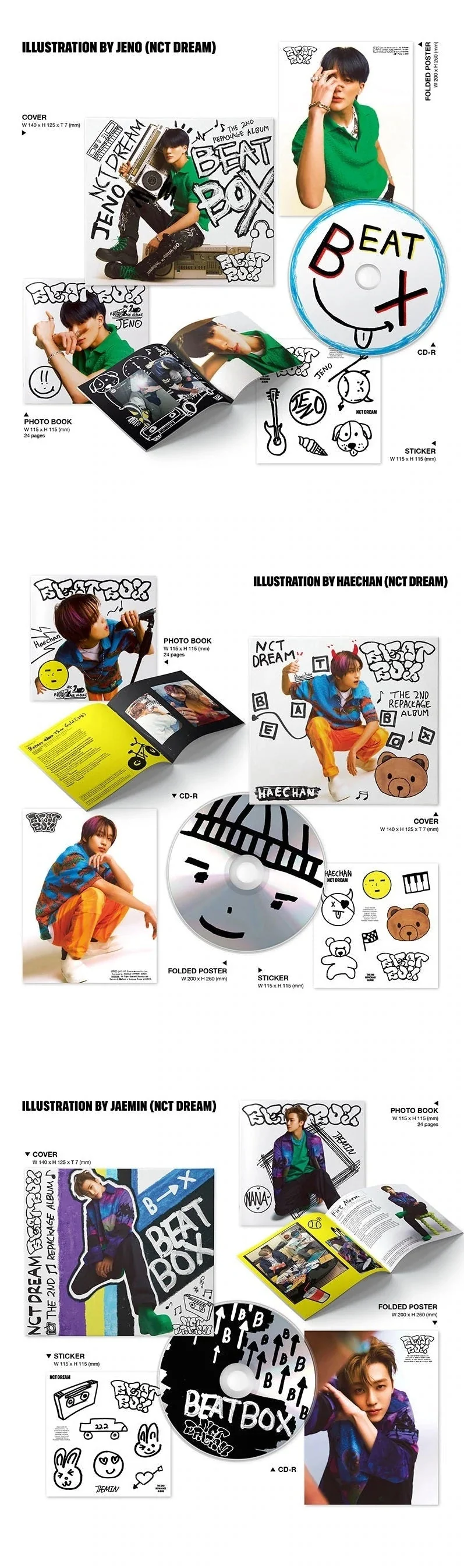 NCT DREAM Album Vol. 2 (Repackage) - Beatbox (Digipack Ver.) - Image 3