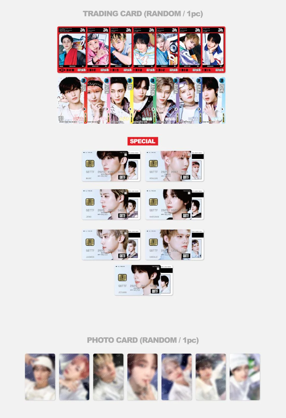 NCT DREAM - RANDOM TRADING CARD SET (GO BACK TO THE FUTURE POP-UP MD) - Image 3