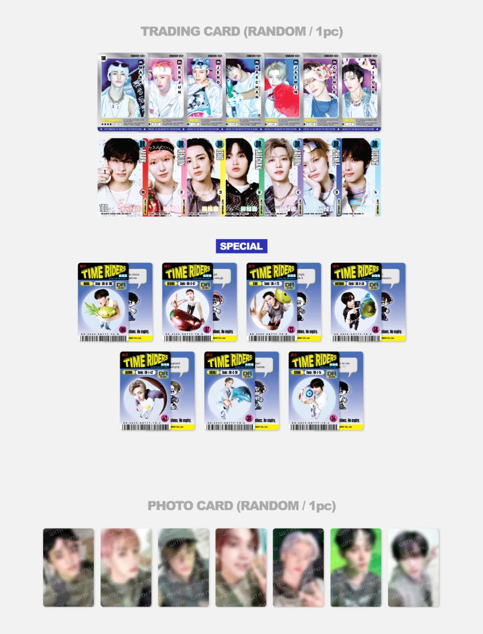 NCT DREAM - RANDOM TRADING CARD SET (GO BACK TO THE FUTURE POP-UP MD) - Image 5