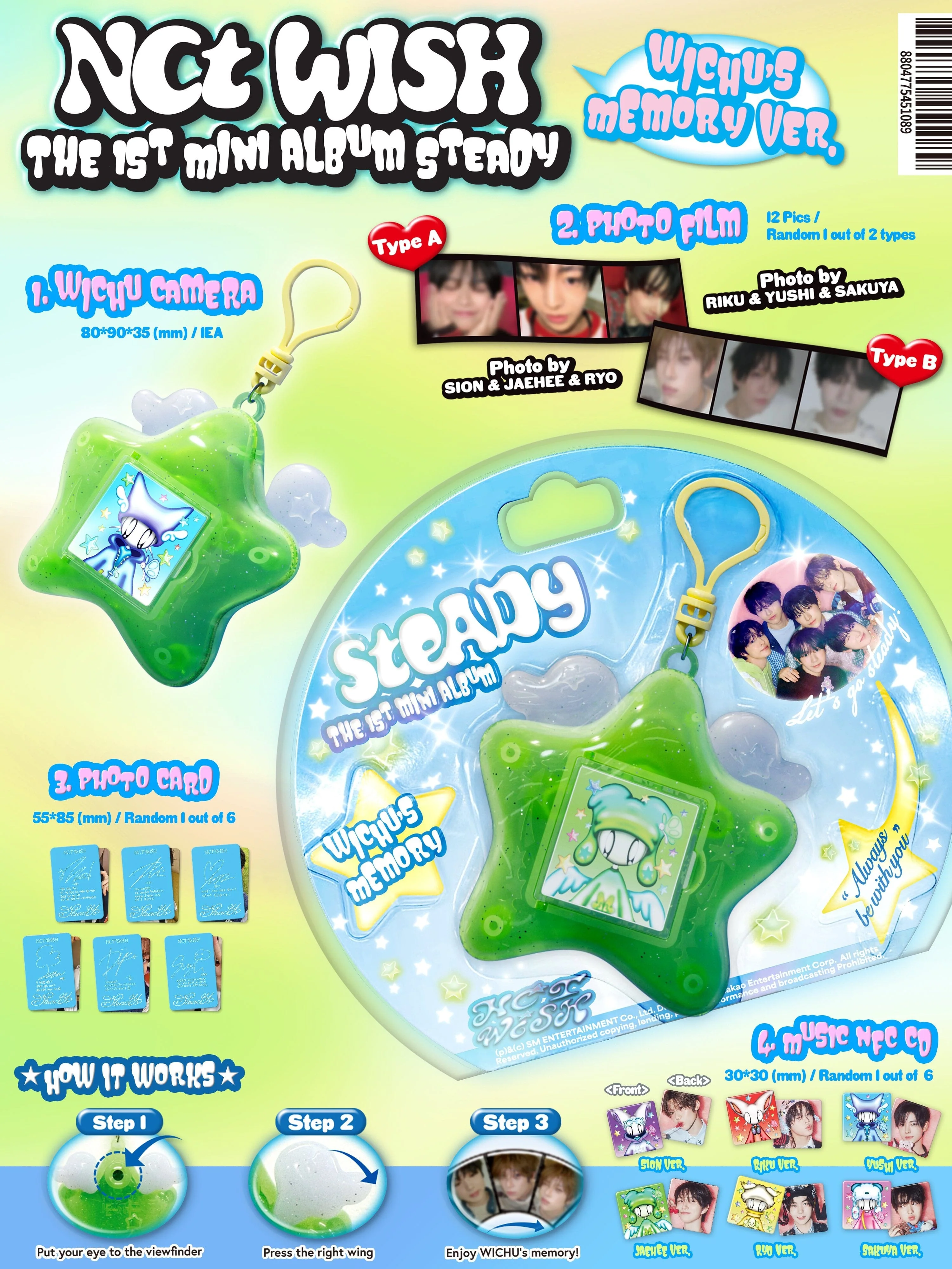 NCT WISH - STEADY (KEYRING VER.) - Image 2