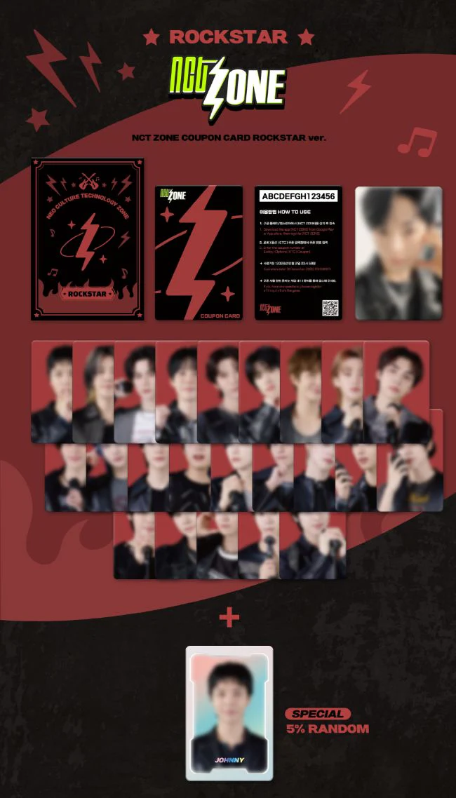 NCT ZONE - COUPON CARD (ROCKSTAR VER.) - Image 2
