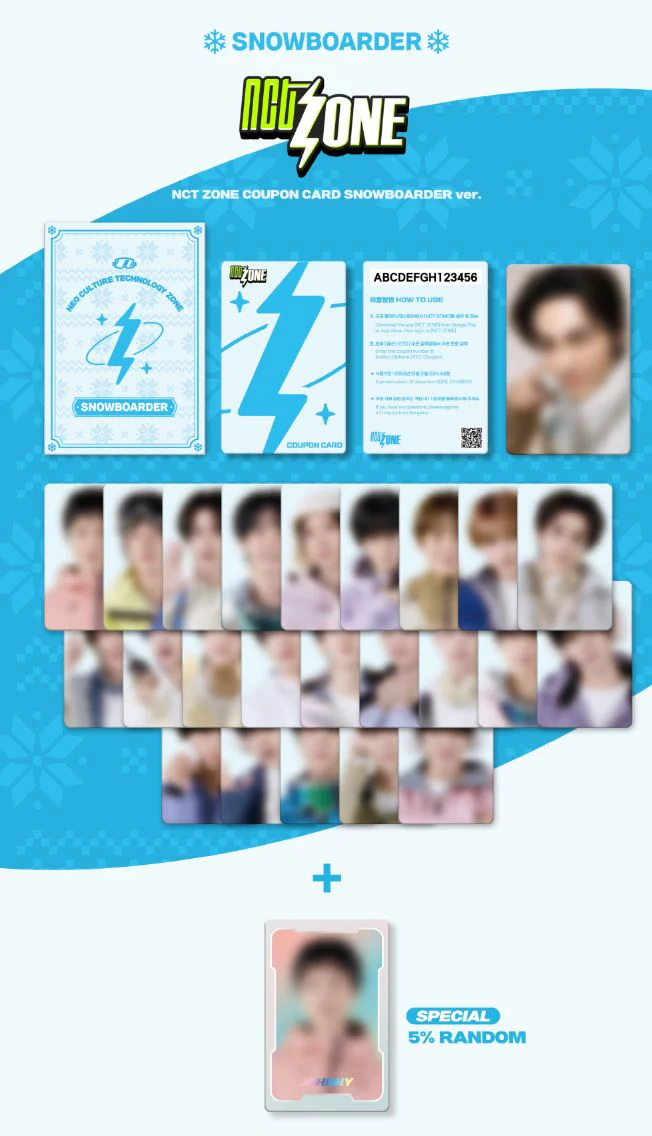 NCT ZONE - COUPON CARD (SNOWBOARDER VER.) - Image 2