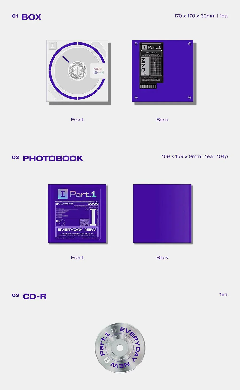 NINE.I - I PART.1 (2ND MINI ALBUM) - Image 3