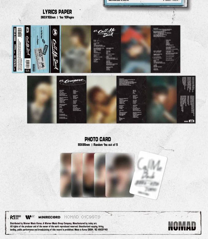 NOMAD - CALL ME BACK (TAPE VER.) - Image 3