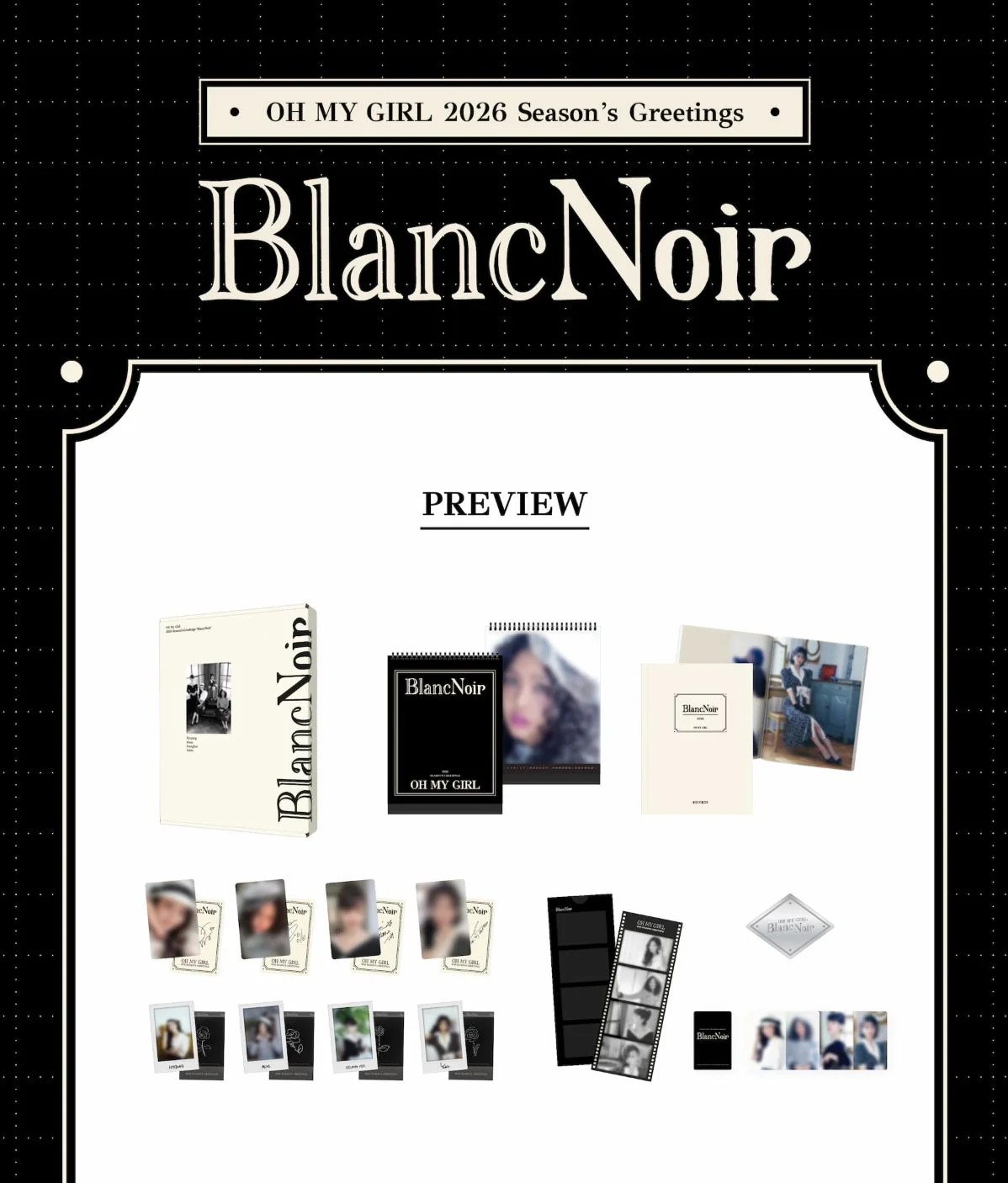 OH MY GIRL - 2026 SEASON'S GREETINGS (BLANC NOIR) - Image 2