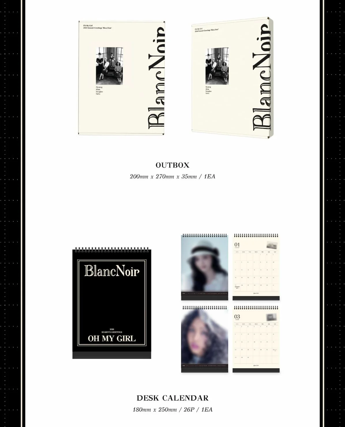OH MY GIRL - 2026 SEASON'S GREETINGS (BLANC NOIR) - Image 3