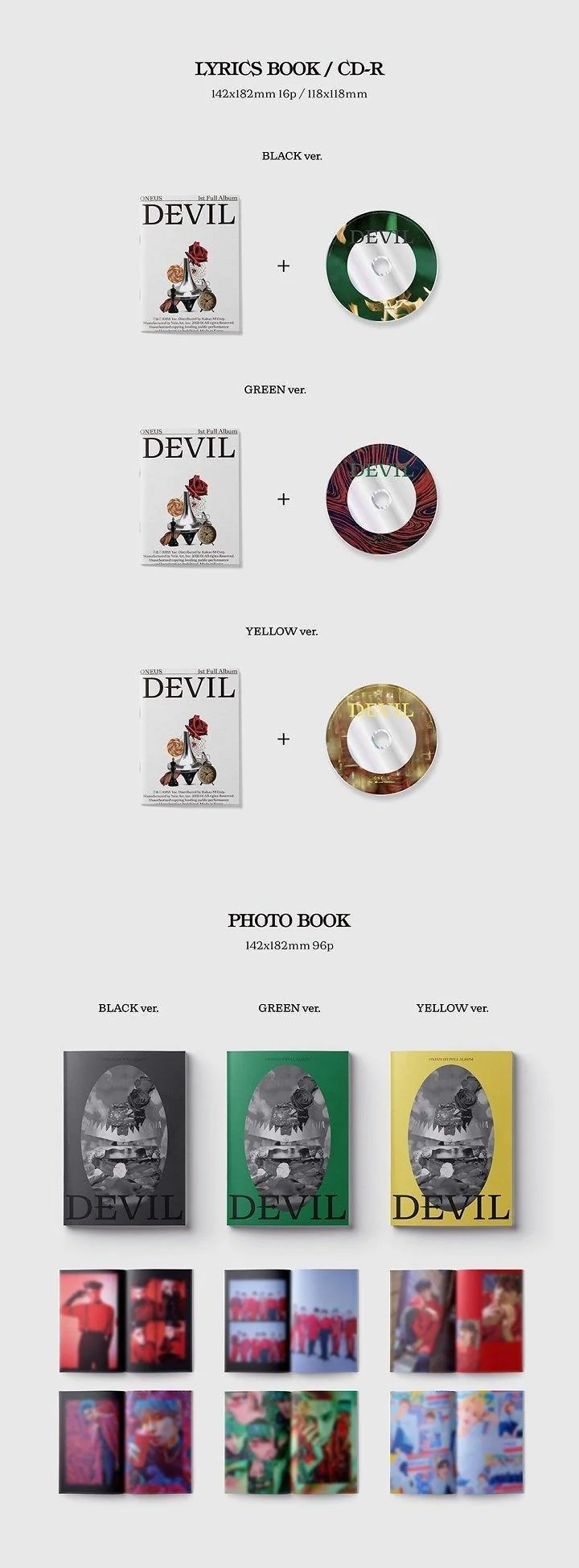 ONEUS - Vol.1 [DEVIL] (Yellow/Green/Black Ver.) - Image 3