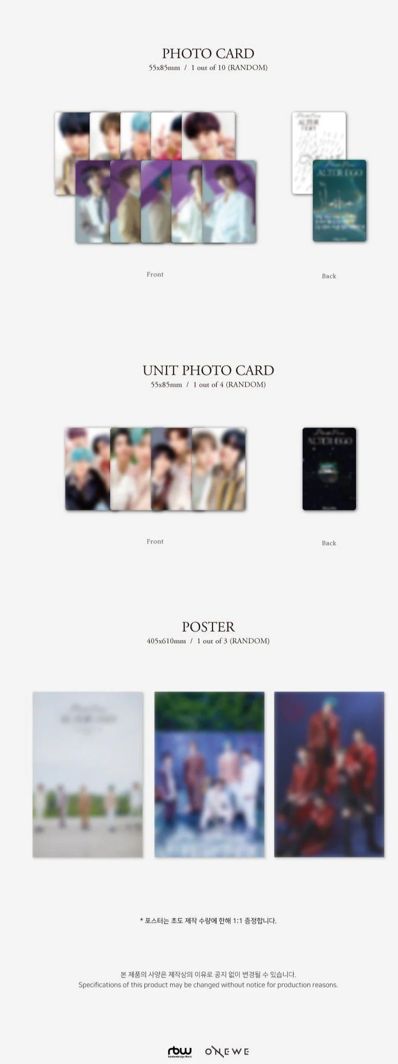 Onewe - Planet Nine : Alter Ego (1st mini album) - Image 4