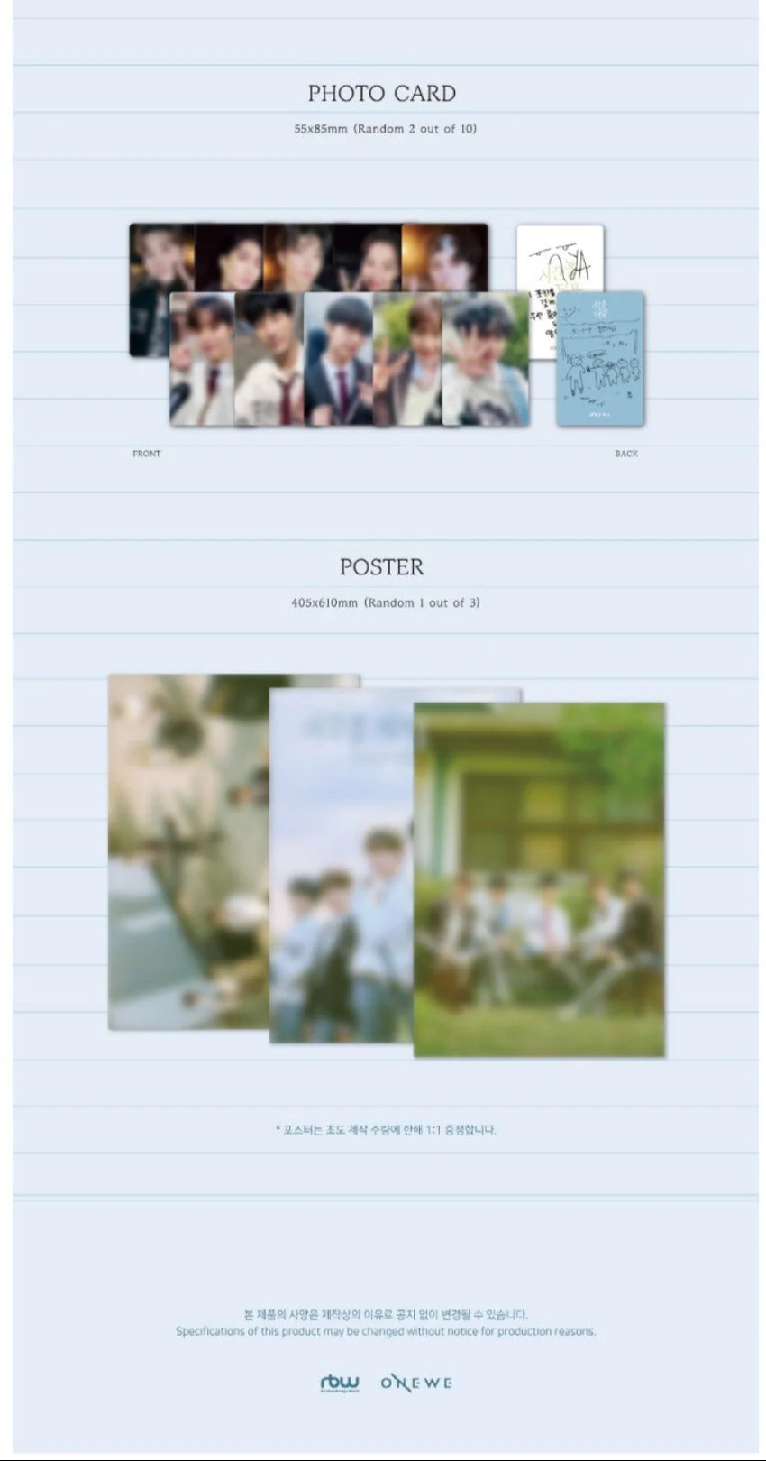 ONEWE - SPECIAL ALBUM [SMALL ROOM CONTAINING TIME] - Image 5