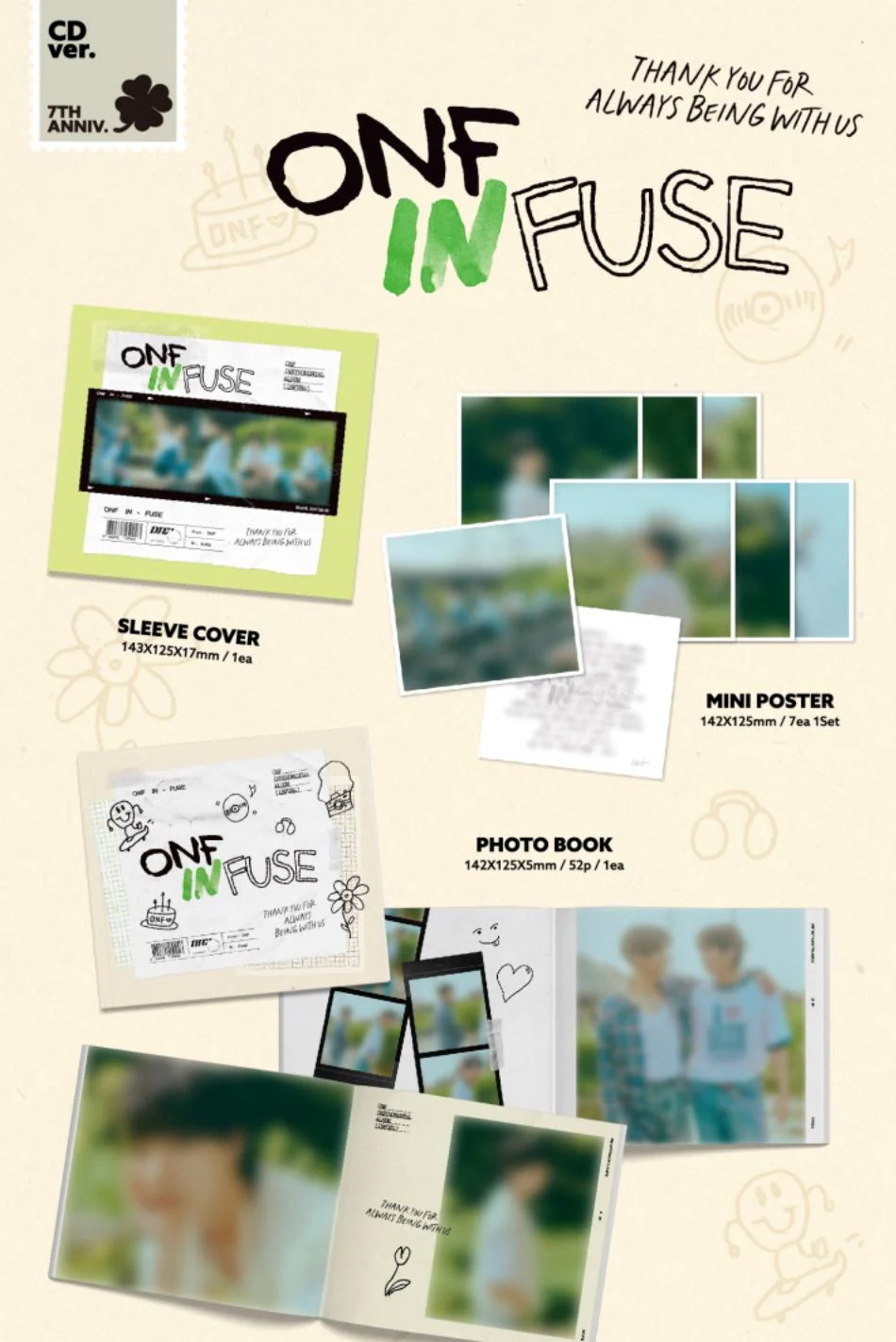 ONF - INFUSE (INSTRUMENTAL ALBUM) CD & LP - Image 2