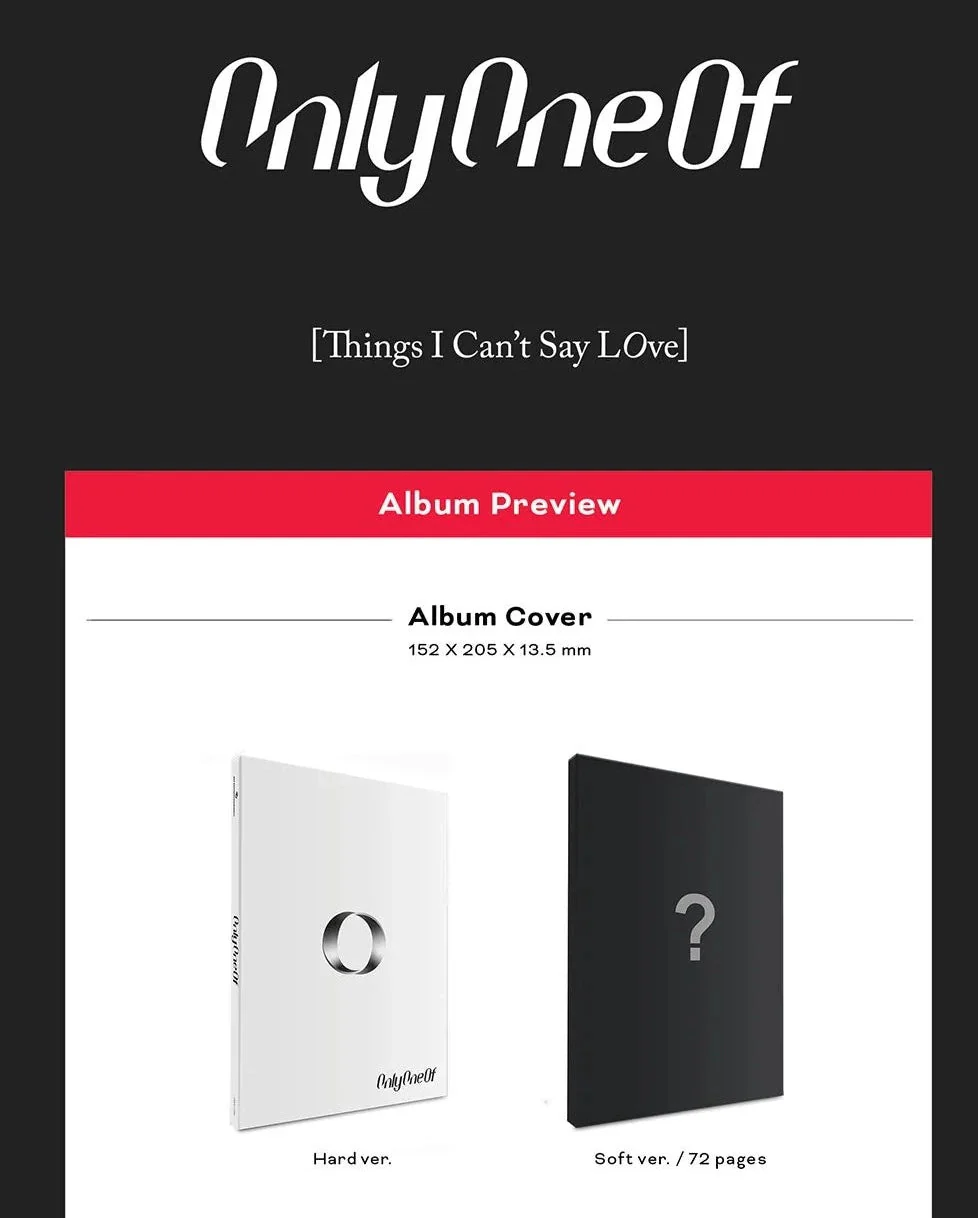 ONLYONEOF - THINGS I CAN'T SAY LOVE - Image 3