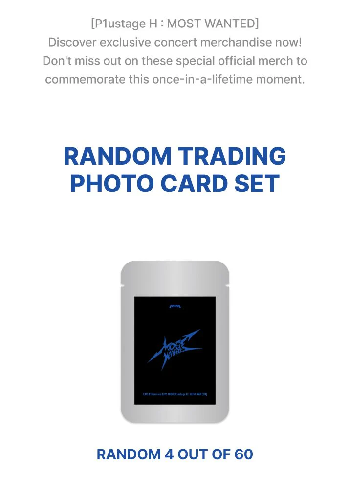P1HARMONY - RANDOM TRADING PHOTO CARD SET (P1USTAGE H : MOST WANTED) - Image 3