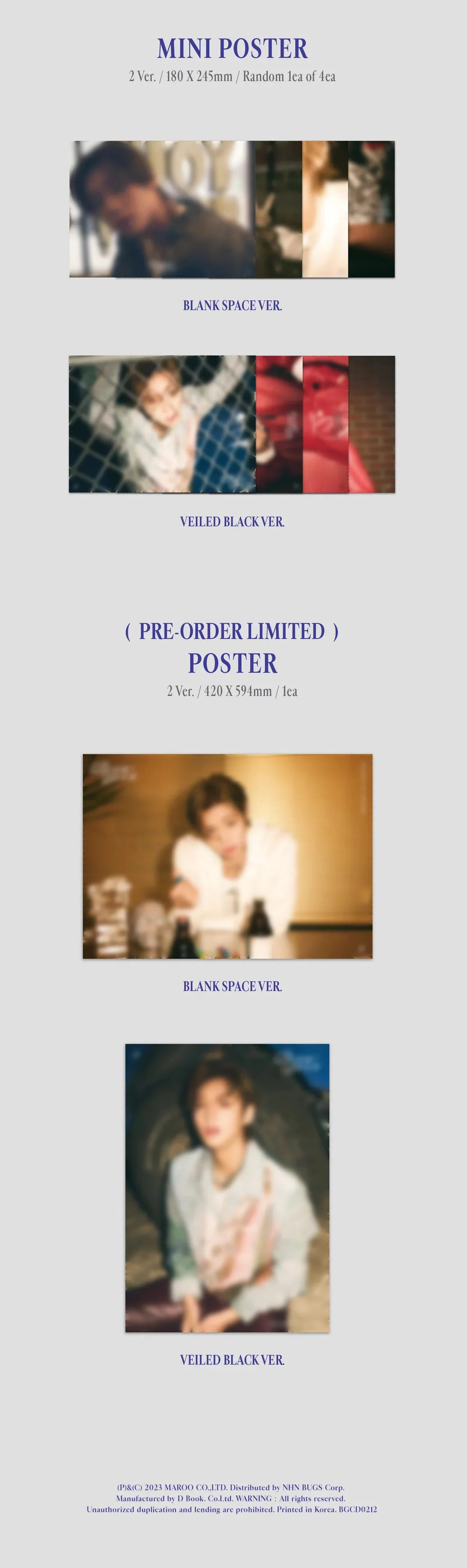 PARK JI HOON - BLANK OR BLACK (7TH MINI ALBUM) - Image 7