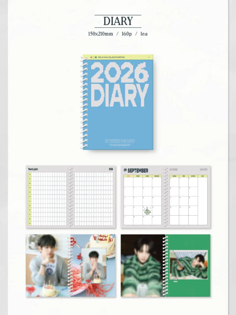 PARK JIN YOUNG (GOT7) - 2026 SEASON'S GREETINGS (FLIP DAYS) + Extra Photocard - Image 6