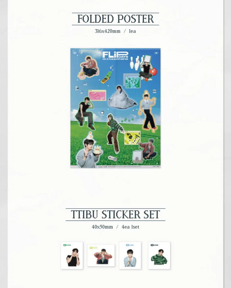 PARK JIN YOUNG (GOT7) - 2026 SEASON'S GREETINGS (FLIP DAYS) + Extra Photocard - Image 8