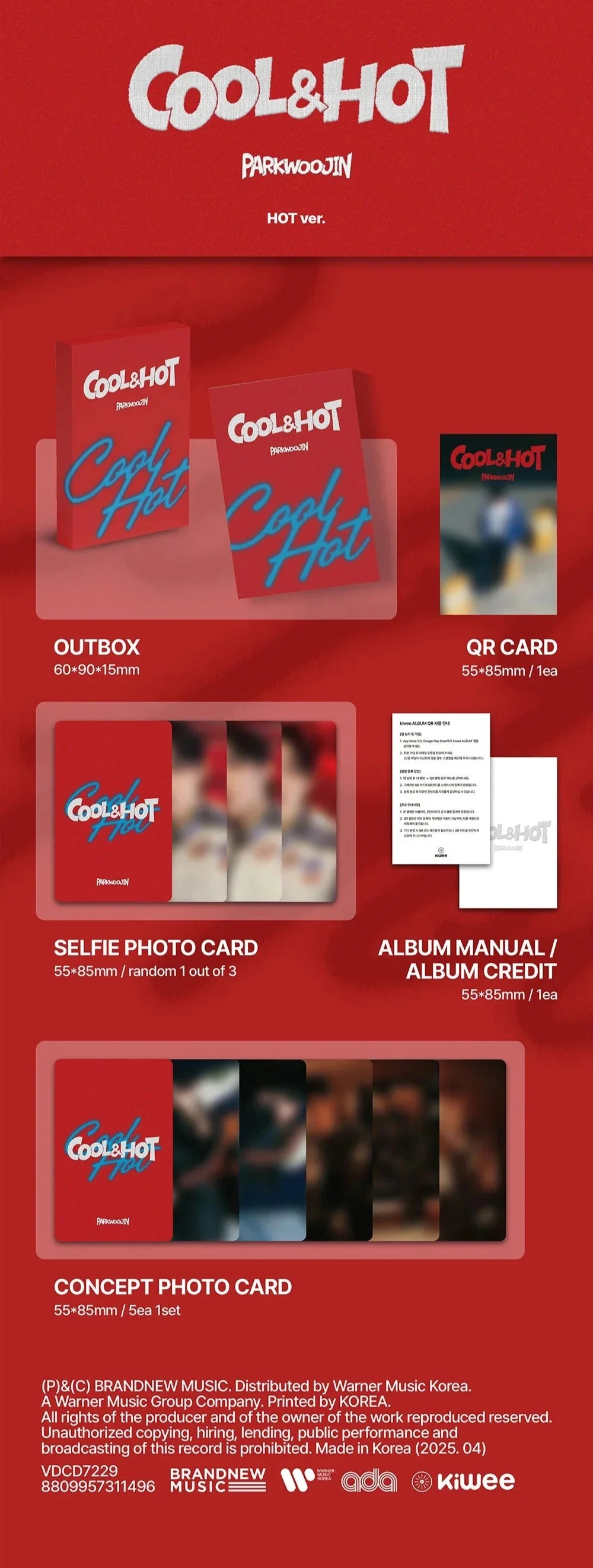 PARK WOO JIN (AB6IX) - COOL & HOT (POCA ALBUM) - Image 3