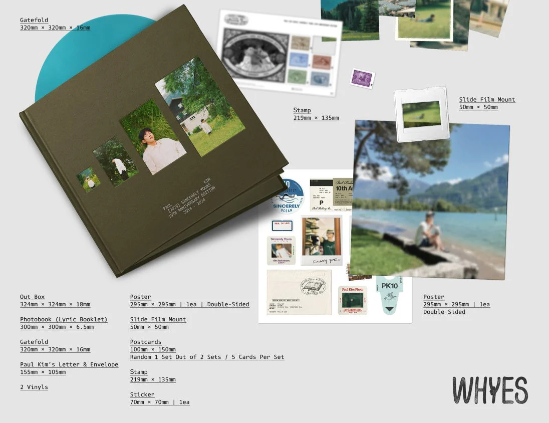 PAUL KIM - [2025] SINCERELY YOURS (10TH ANNIVERSARY EDITION 2014-2024) (2LP) - Image 3