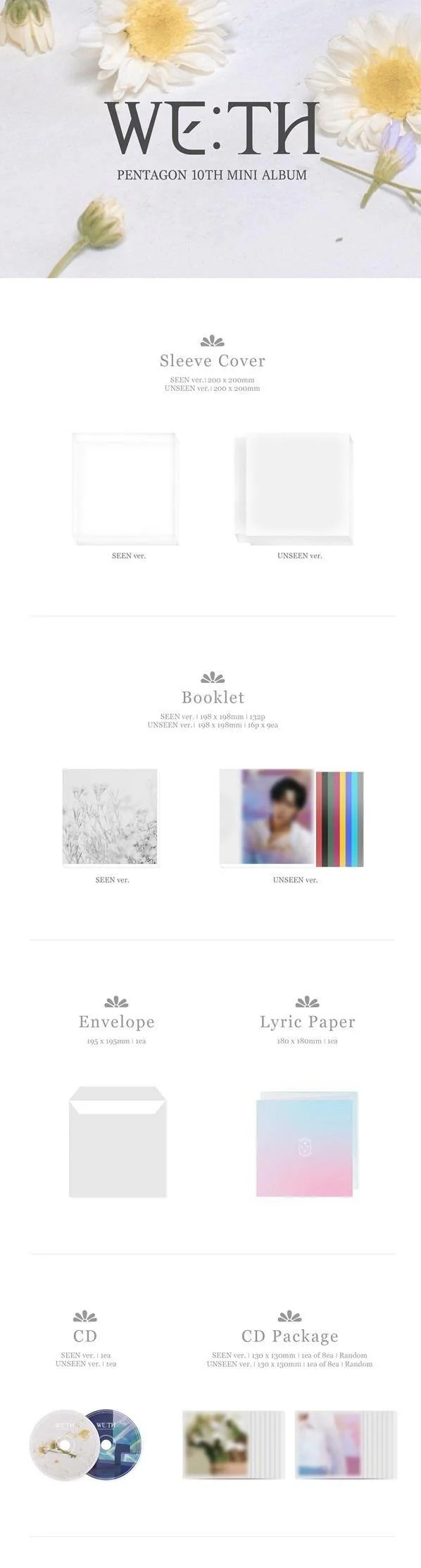 PENTAGON - 10th Mini [WE:TH] (SEEN & UNSEEN Ver.) - Image 3