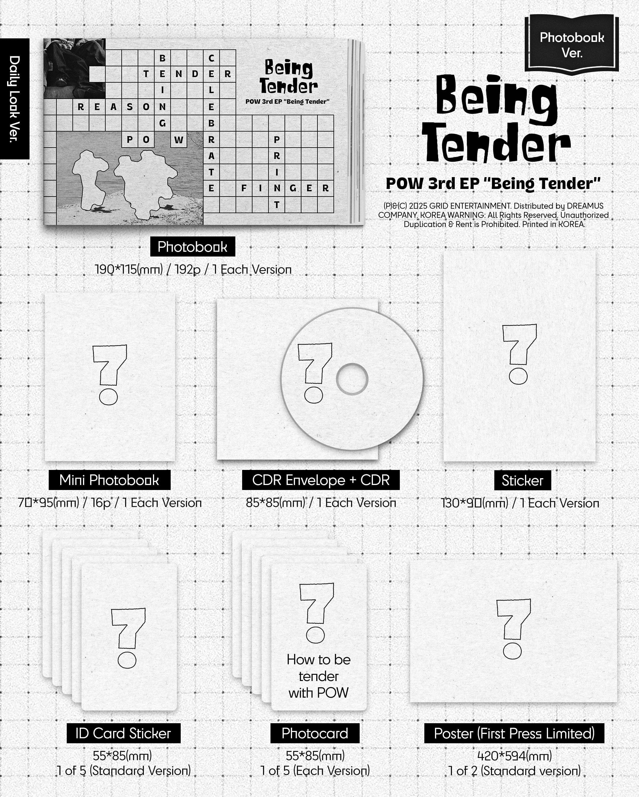 POW - BEING TENDER (PHOTOBOOK VER.) - Image 2