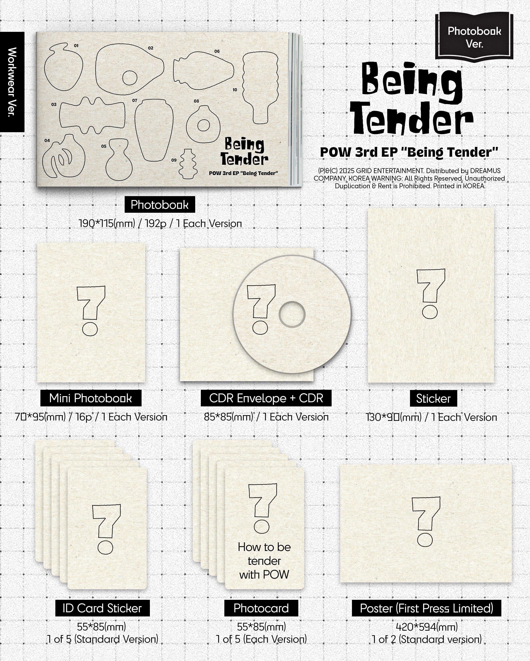 POW - BEING TENDER (PHOTOBOOK VER.) - Image 3